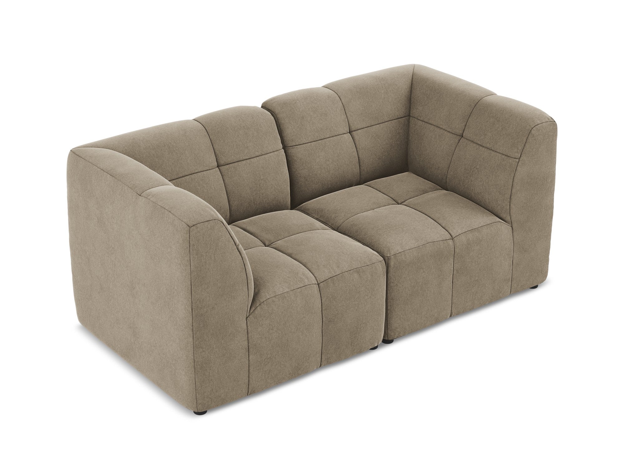 Modulares Samtsofa für 2 Personen ALOHA beige