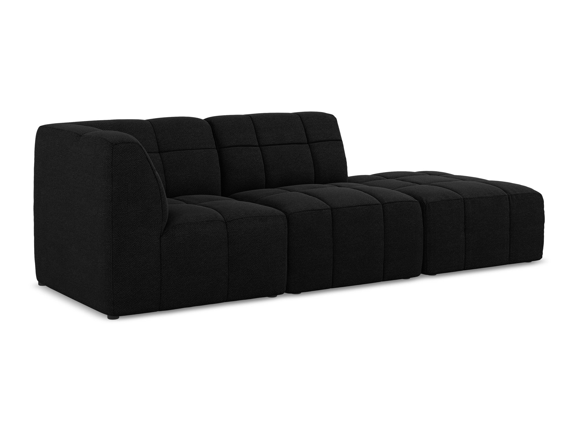 Modulaire linker open 3-zits bank ALOHA zwart boucle