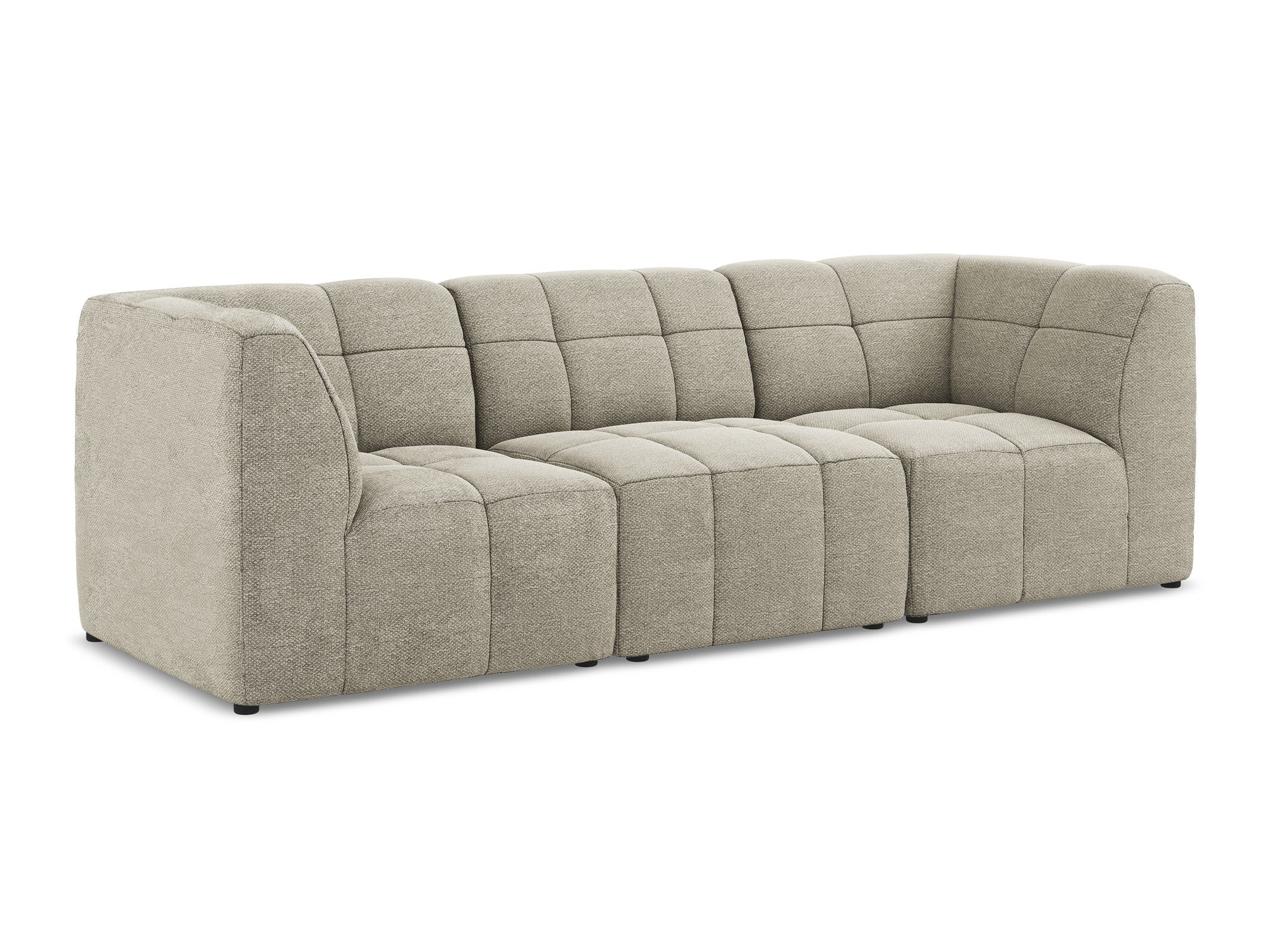 Modulares 3-Sitzer Sofa ALOHA taupe Boucle