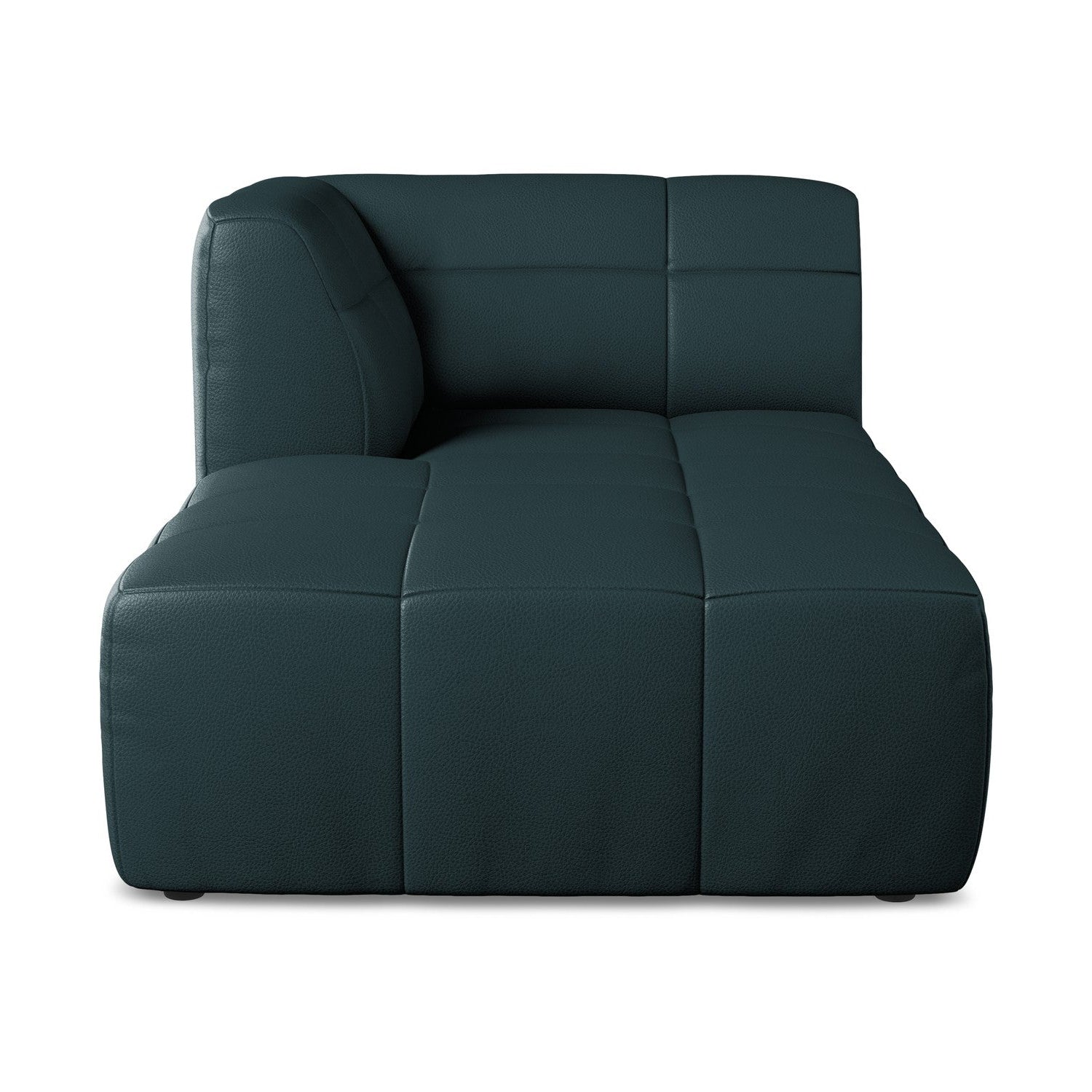 Szezlong links ALOHA aus marineblauer Kunstleder