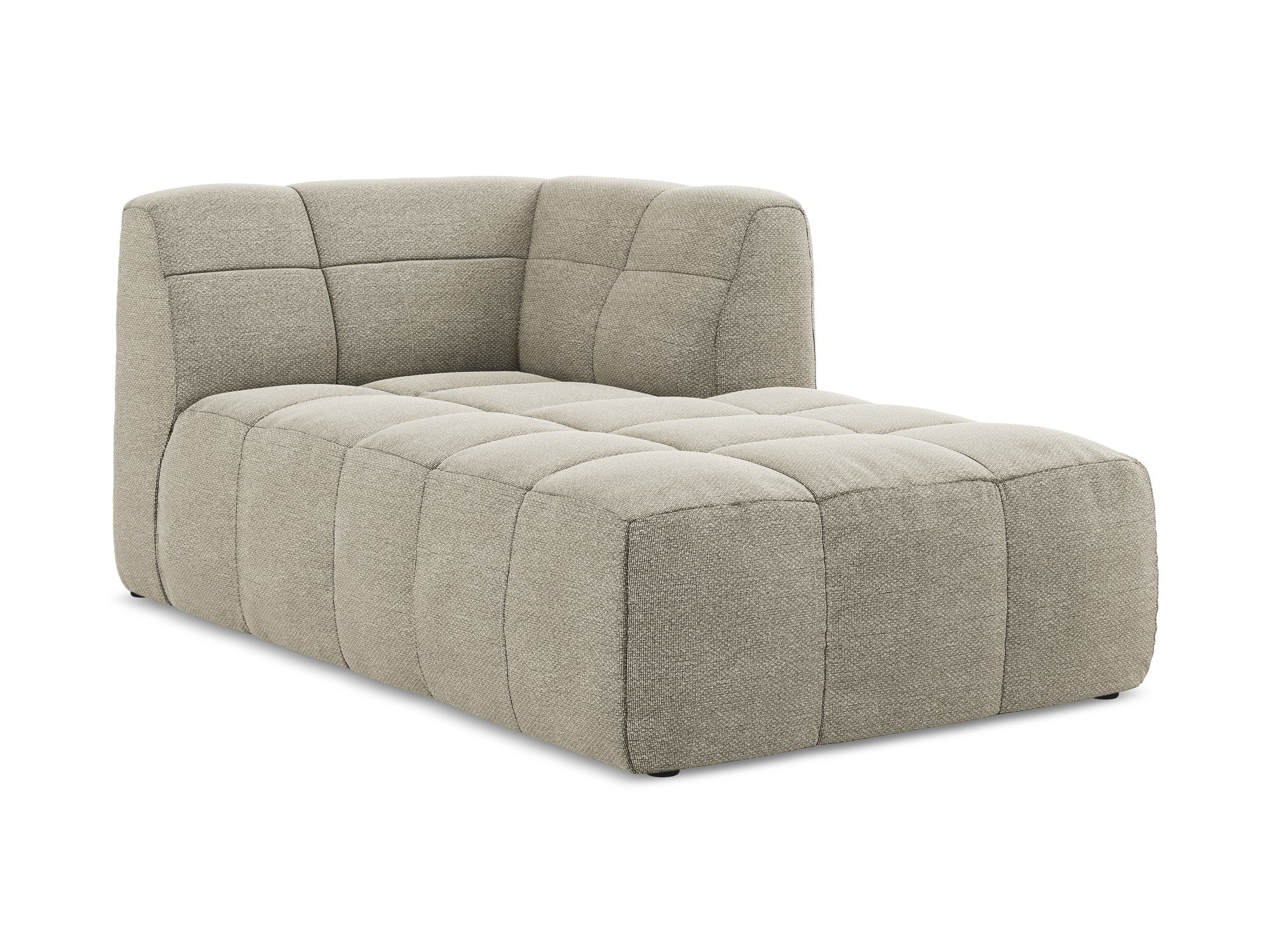 Szezlong rechts ALOHA taupe boucle