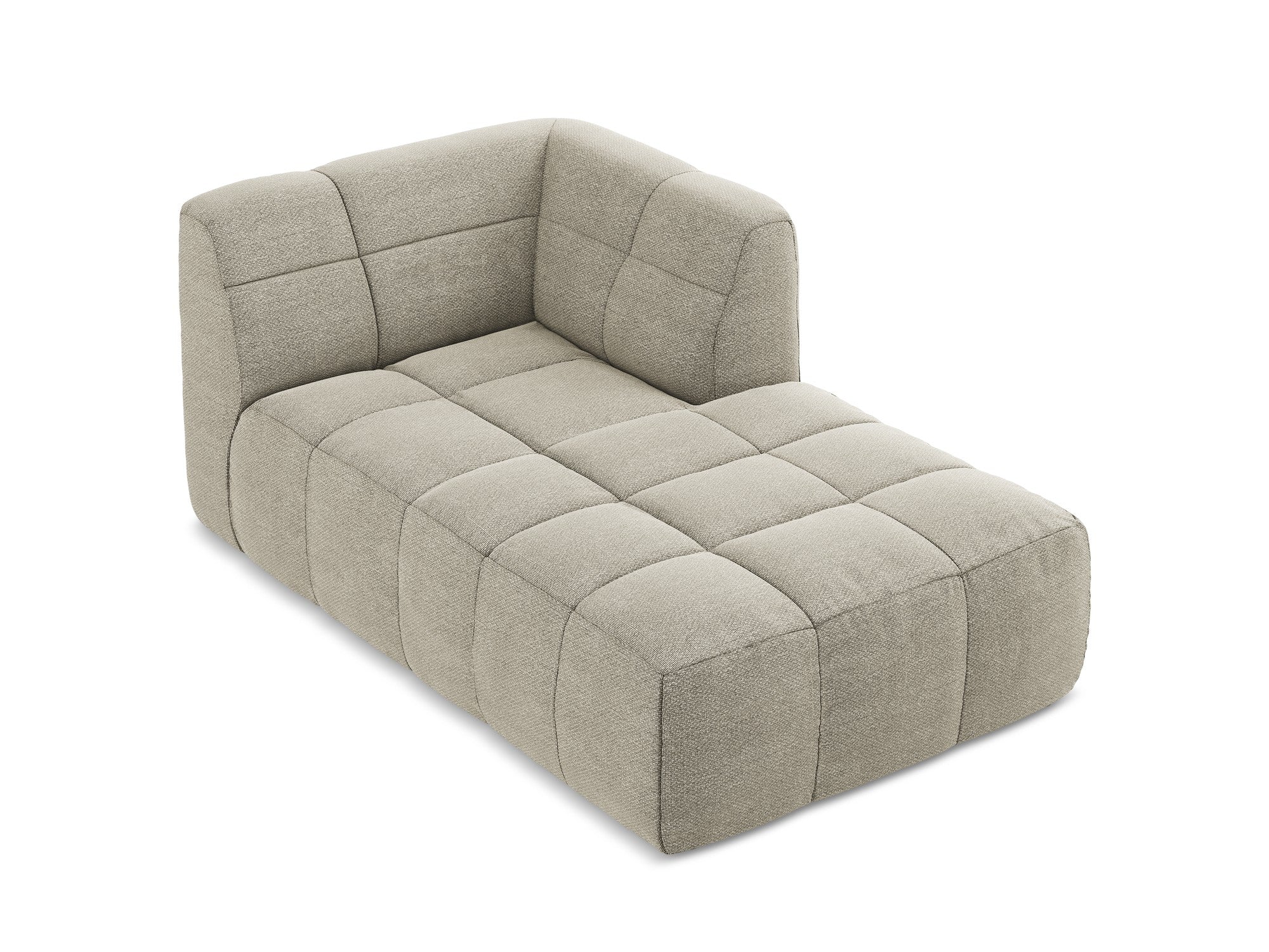 Szezlong rechts ALOHA taupe boucle