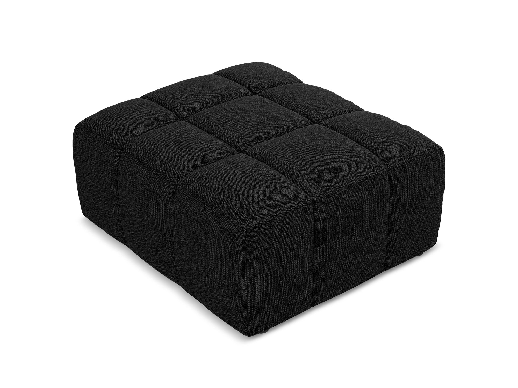 Pouf / module ALOHA black boucle