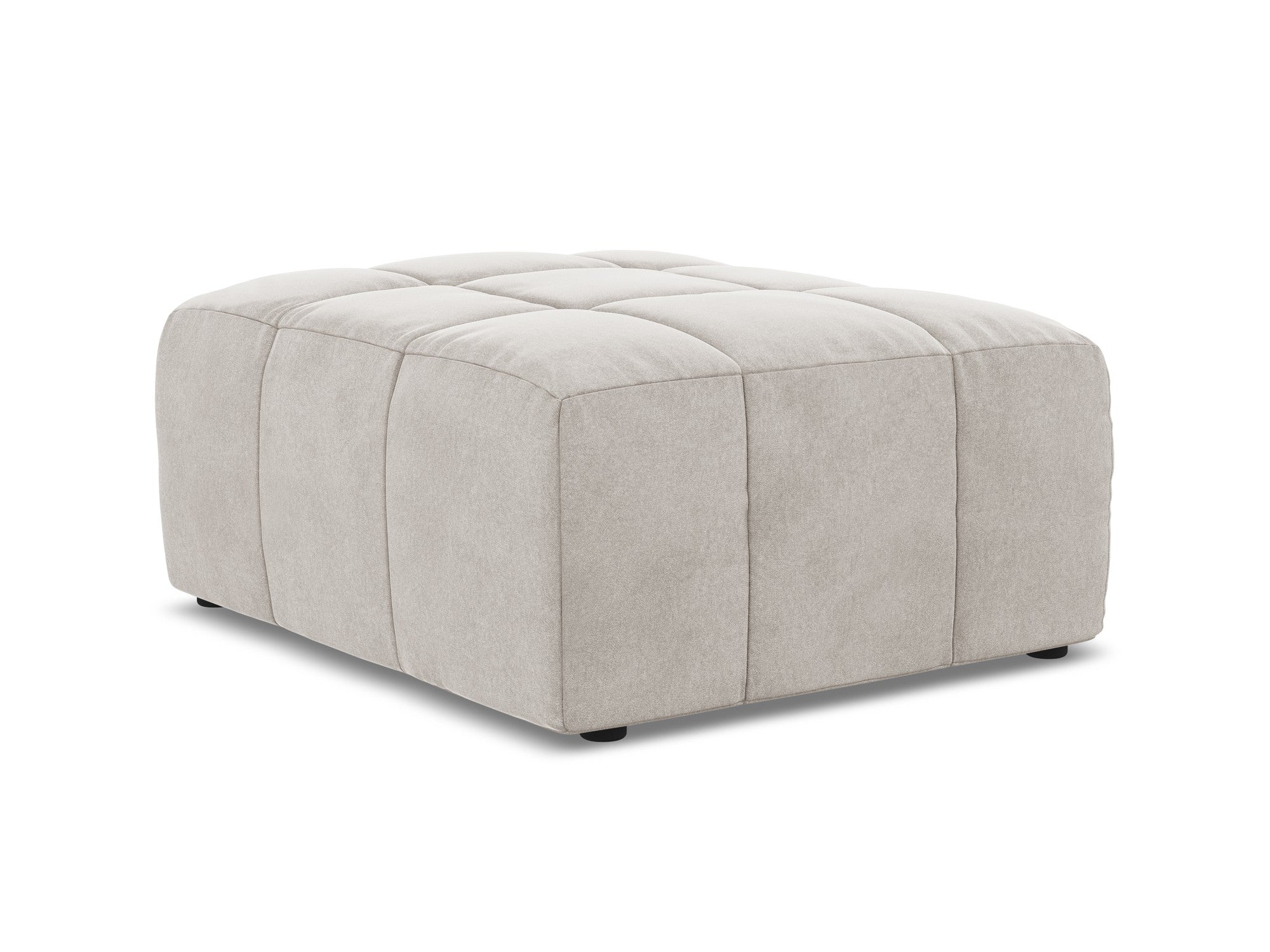 Pouf / velvet module ALOHA light beige