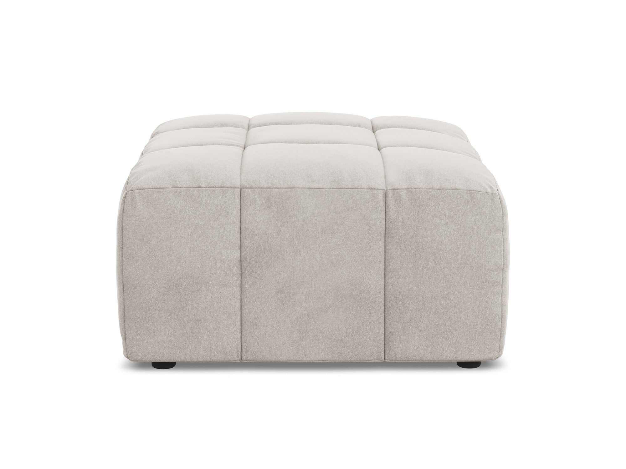 Pouf / velvet module ALOHA light beige