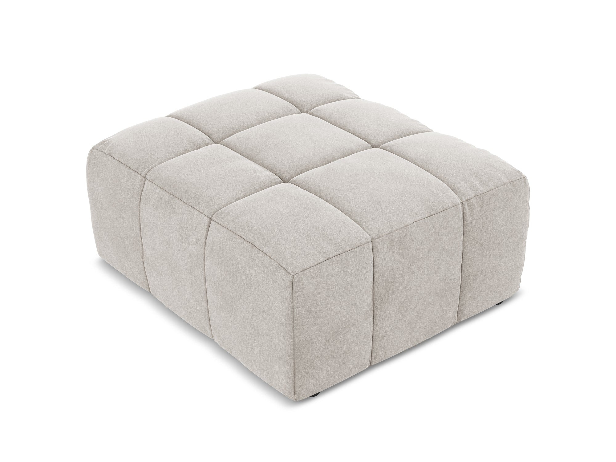 Pouf / velvet module ALOHA light beige