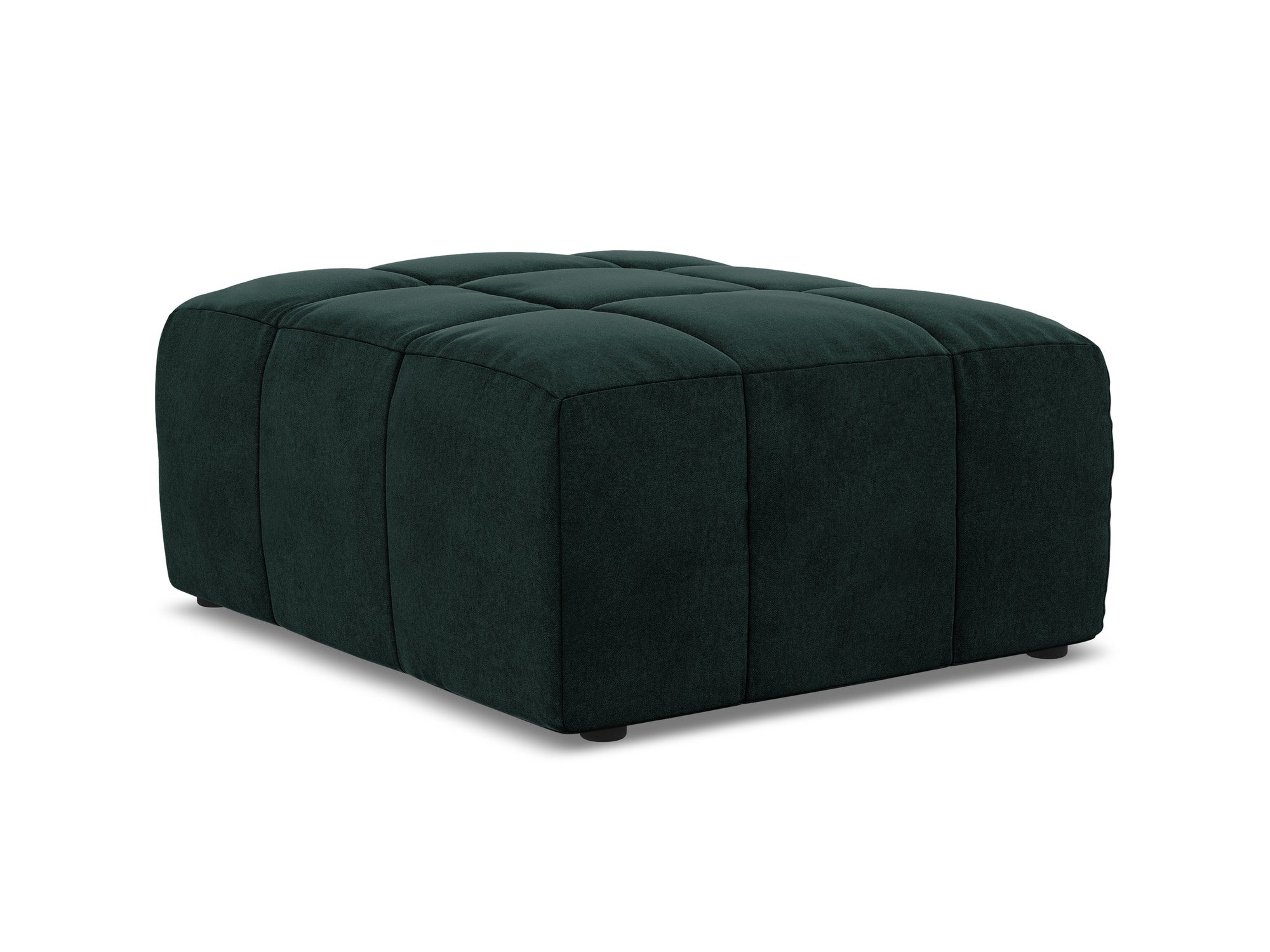 Hocker / Samtmodul ALOHA grau-grün