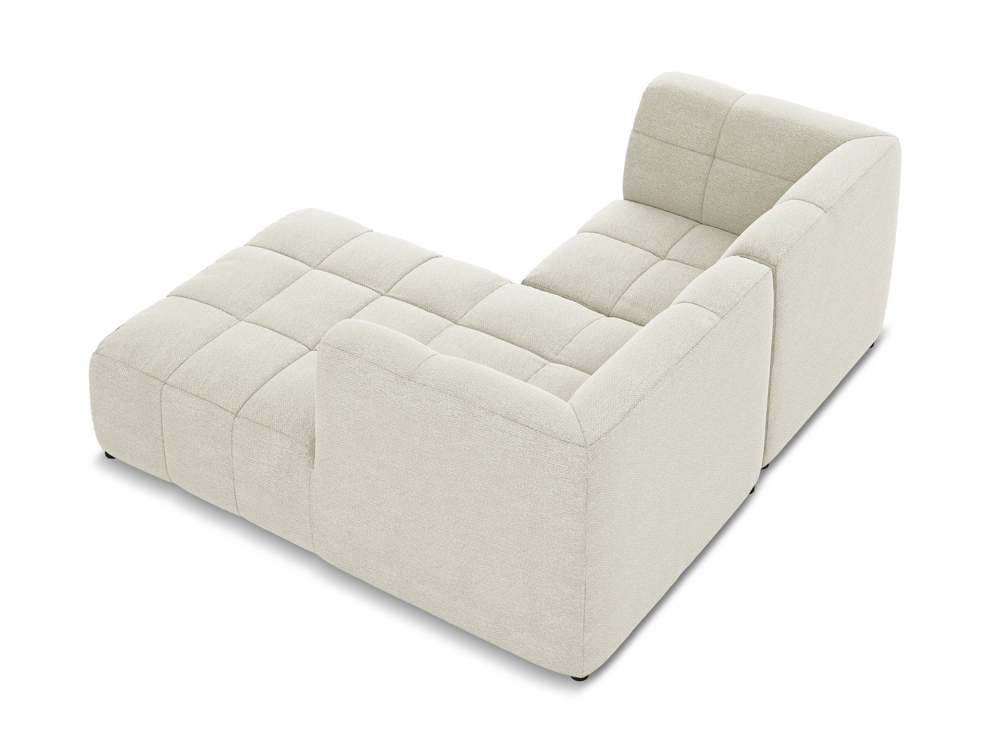 Right-facing modular sofa for 2 people ALOHA sand boucle