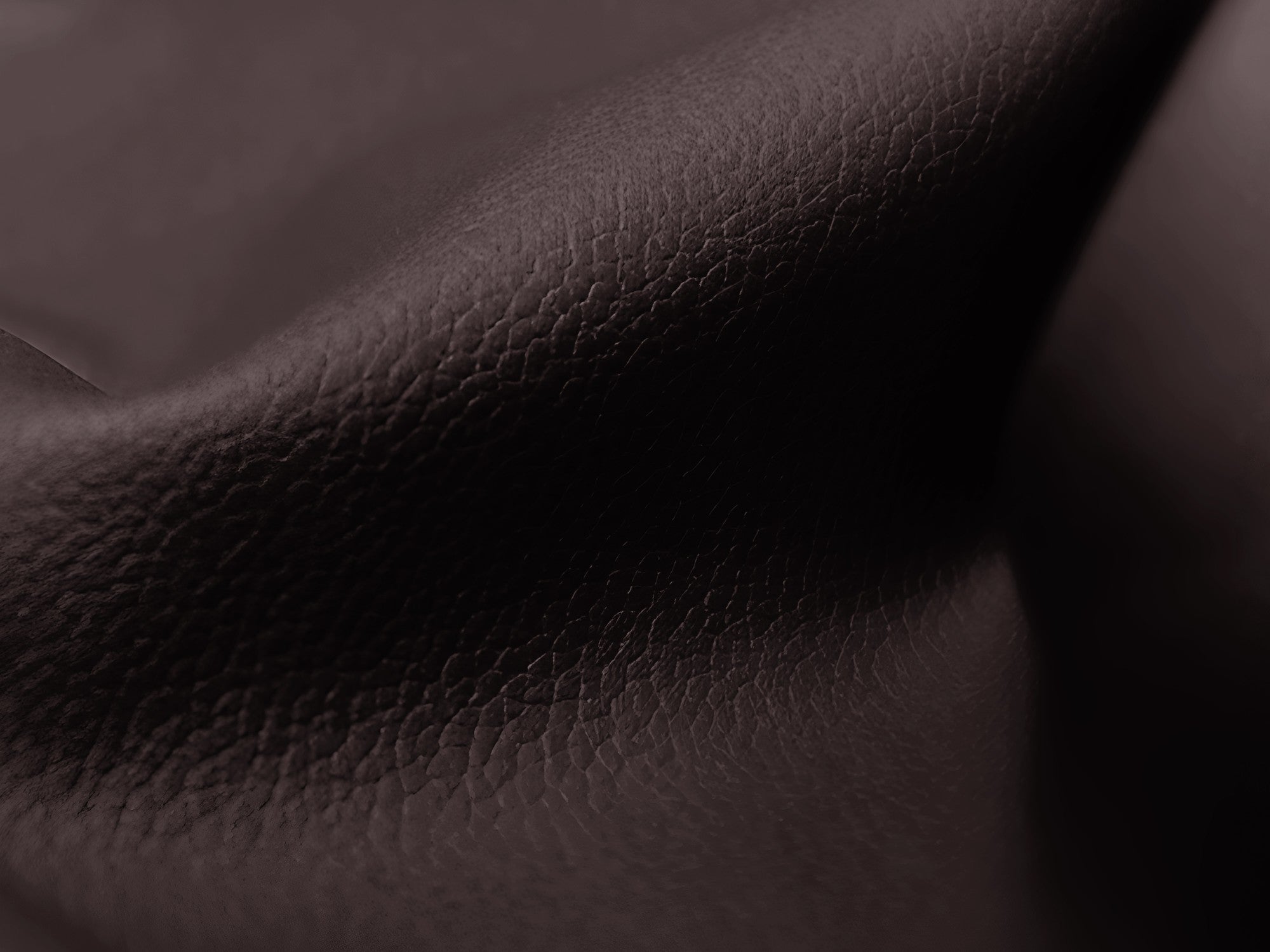 Modulaire panoramische hoekbank ALOHA pruimenkleurig ecologisch leer