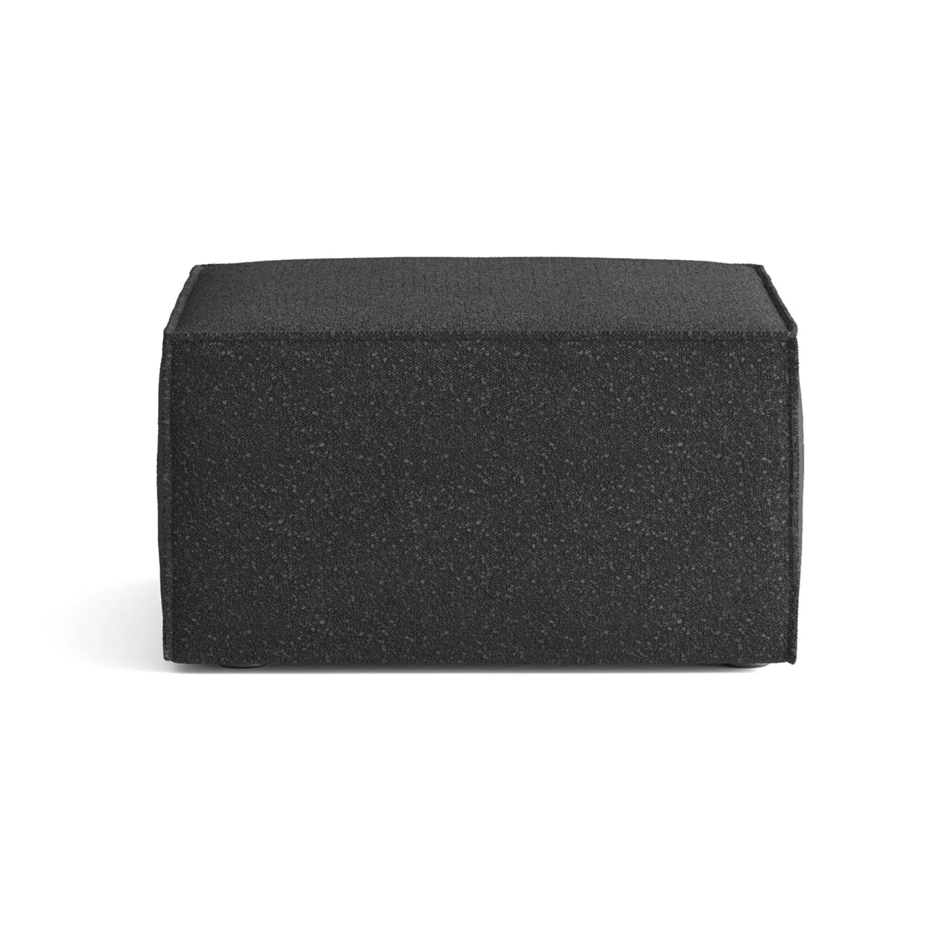 ANDO modular sofa - black boucle pouf