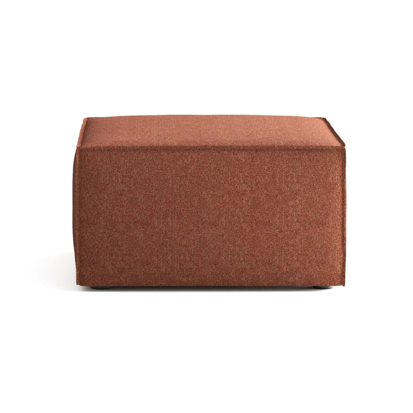 Modulares Sofa ANDO - rostfarbener Pouf