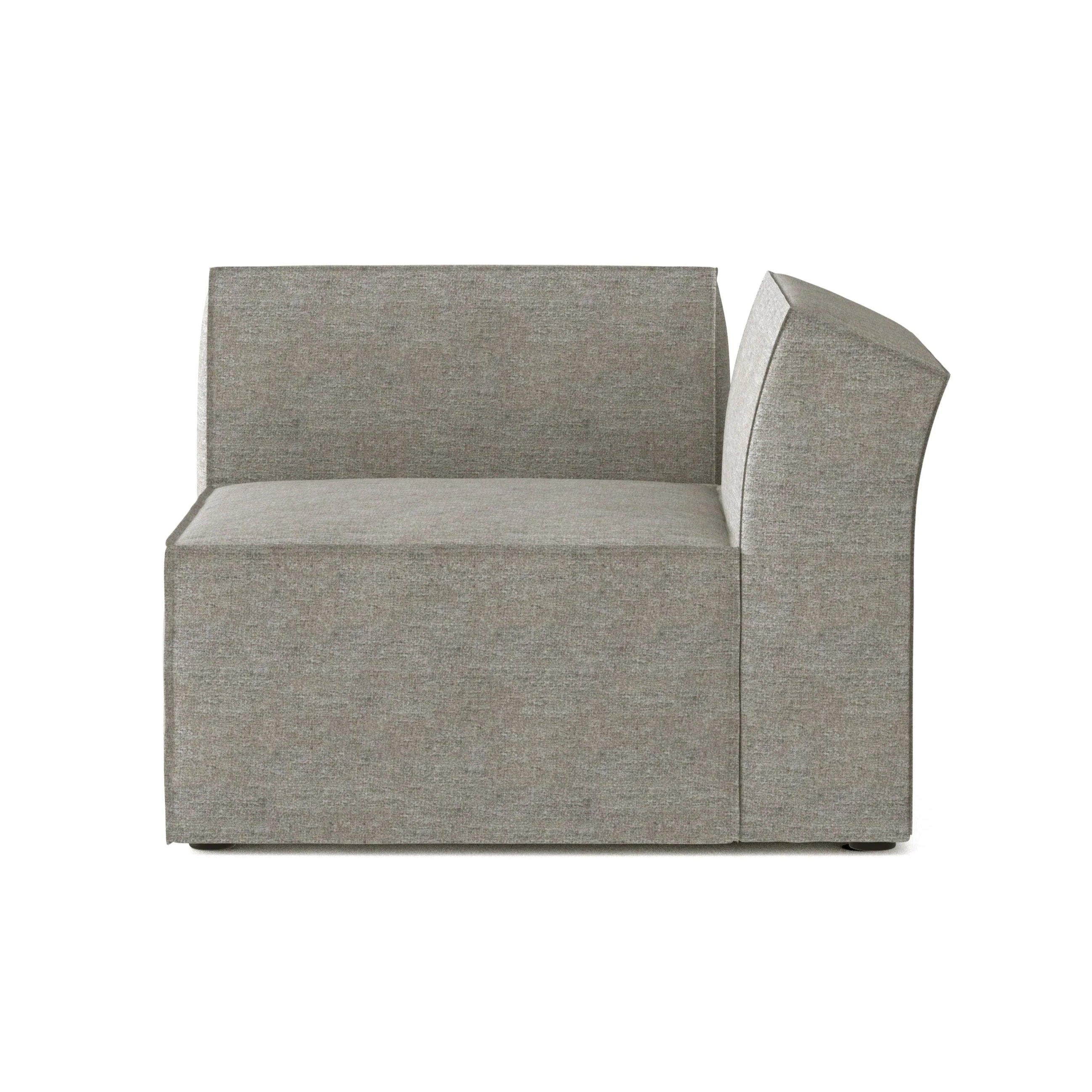 Modulaire bank ANDO - rechter module grijs