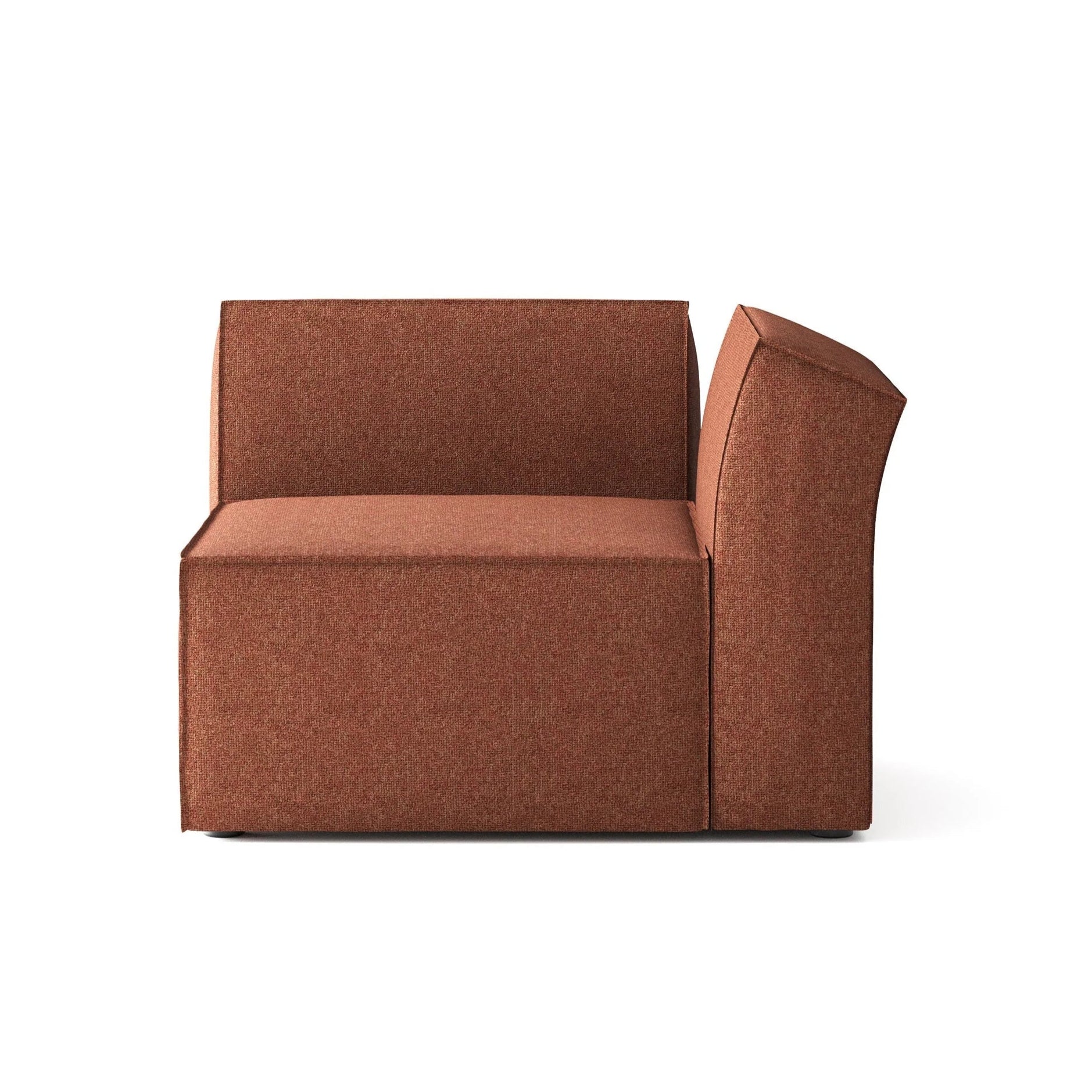 Modulaire bank ANDO - rechter module roestkleurig