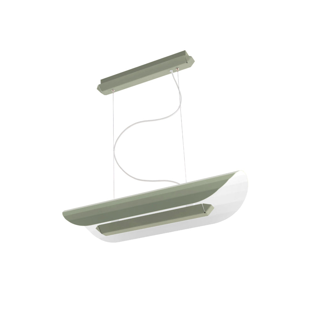 APOLIN Sage Green Linear Pendant Lamp