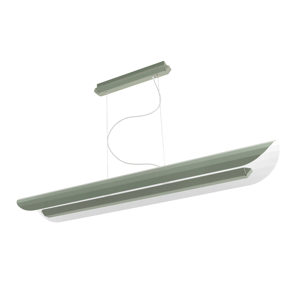 APOLIN Sage Green Linear Pendant Lamp