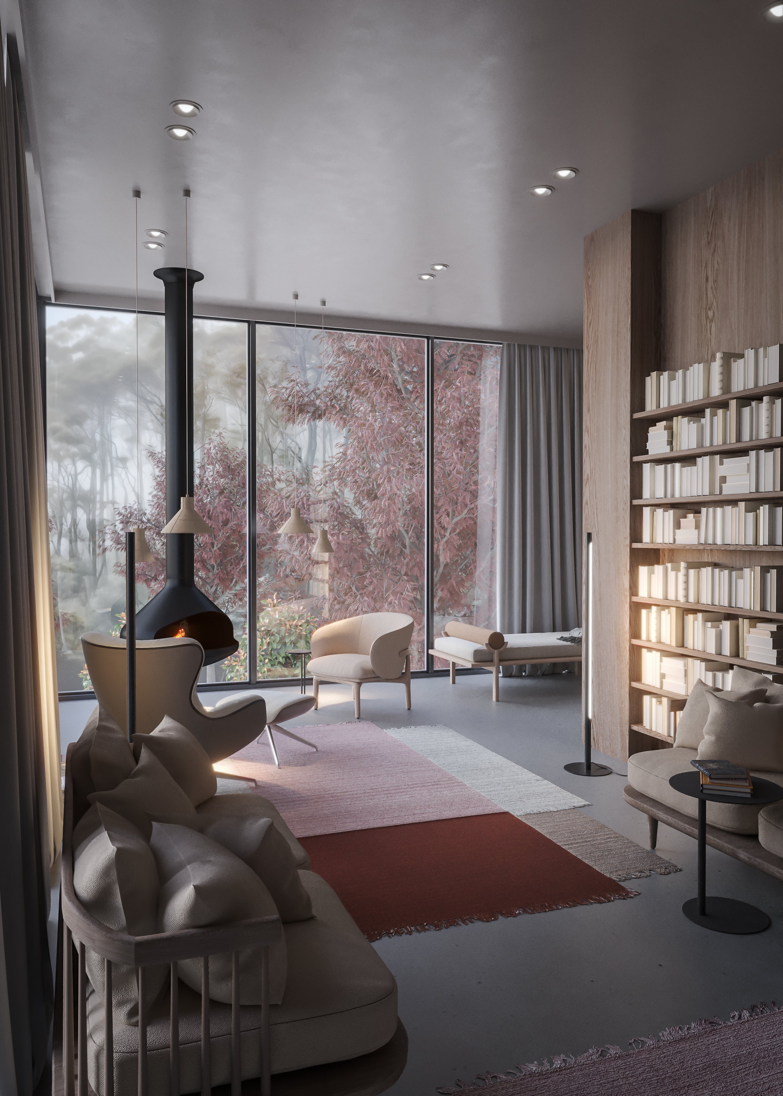 Pendelleuchte FLARED COST aus synthetischem Gips