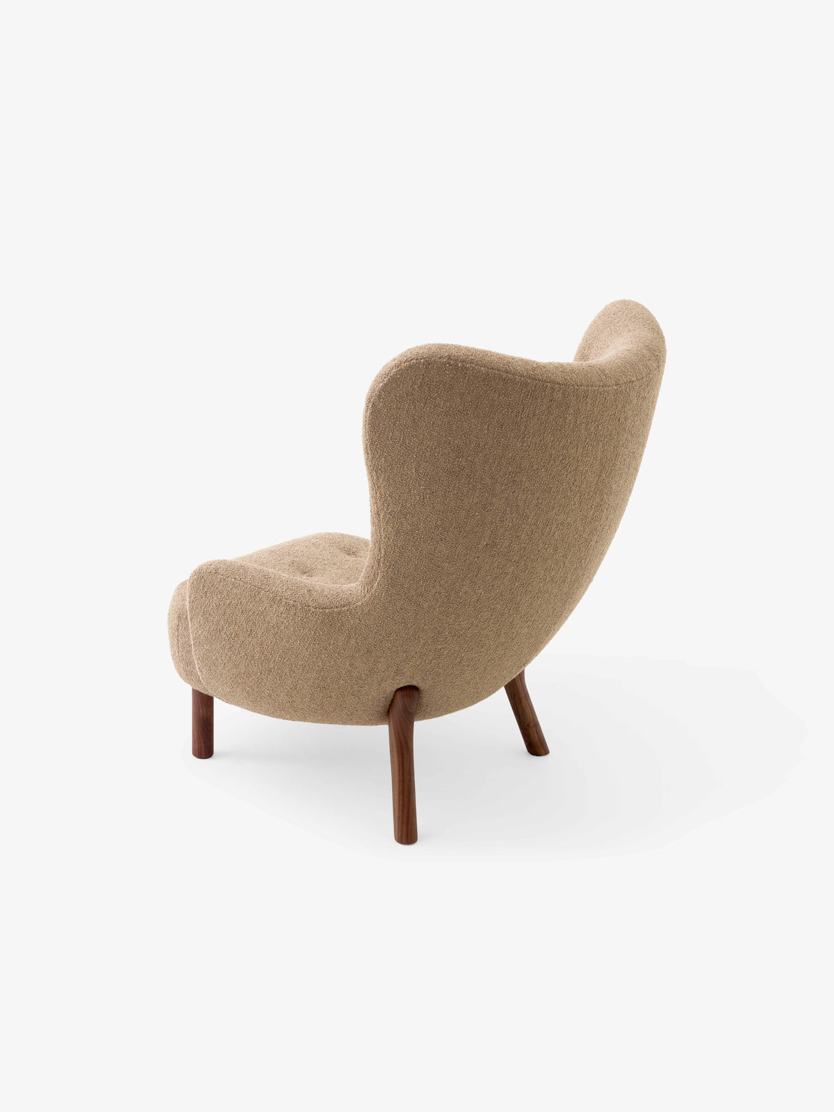 Fauteuil PETRA VB3 gestoffeerd met notenhouten basis