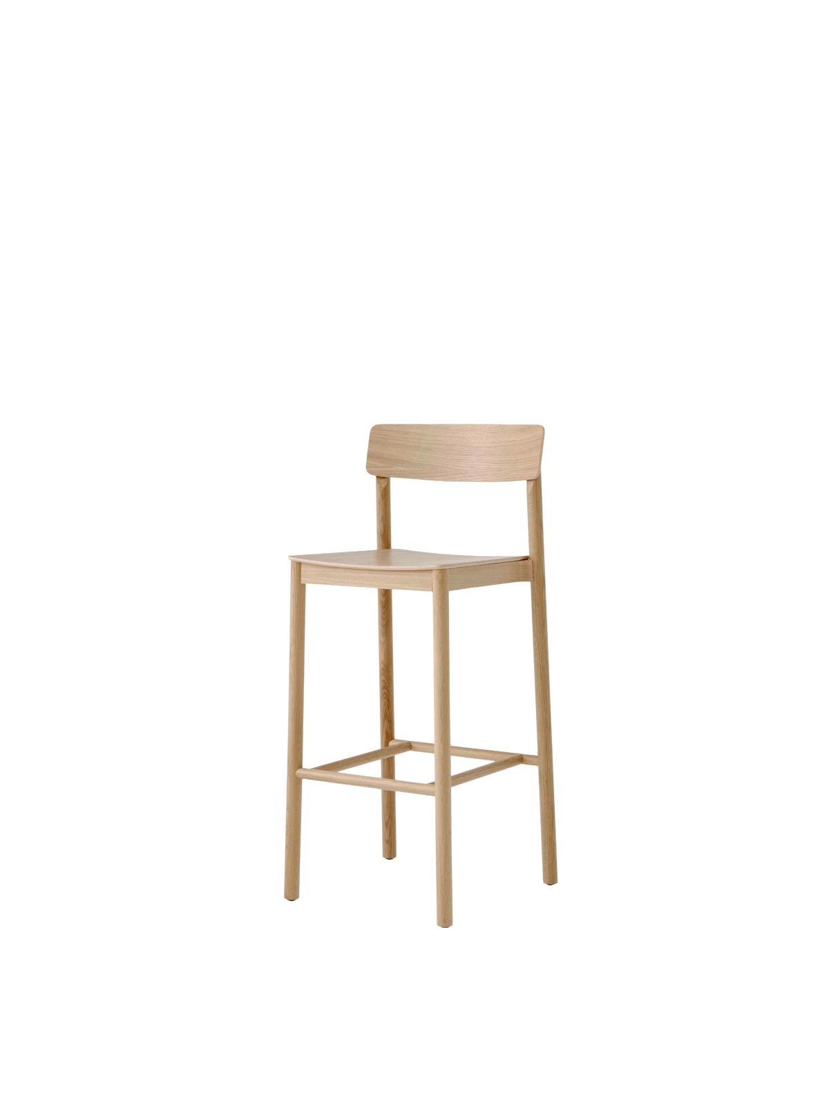 Hocker BETTY gelakt eiken