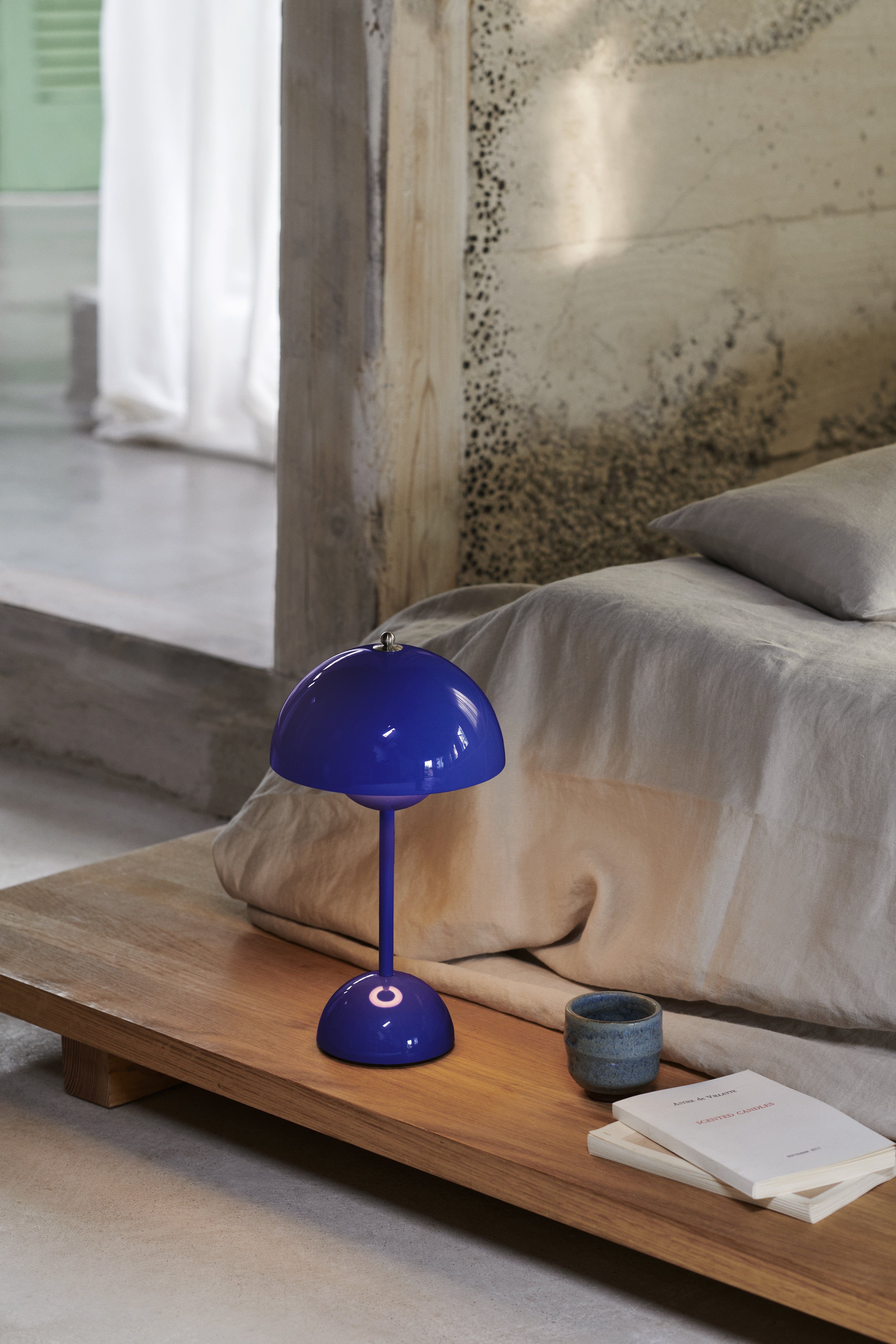 Draagbare lamp FLOWERPOT VP9 kobaltblauw