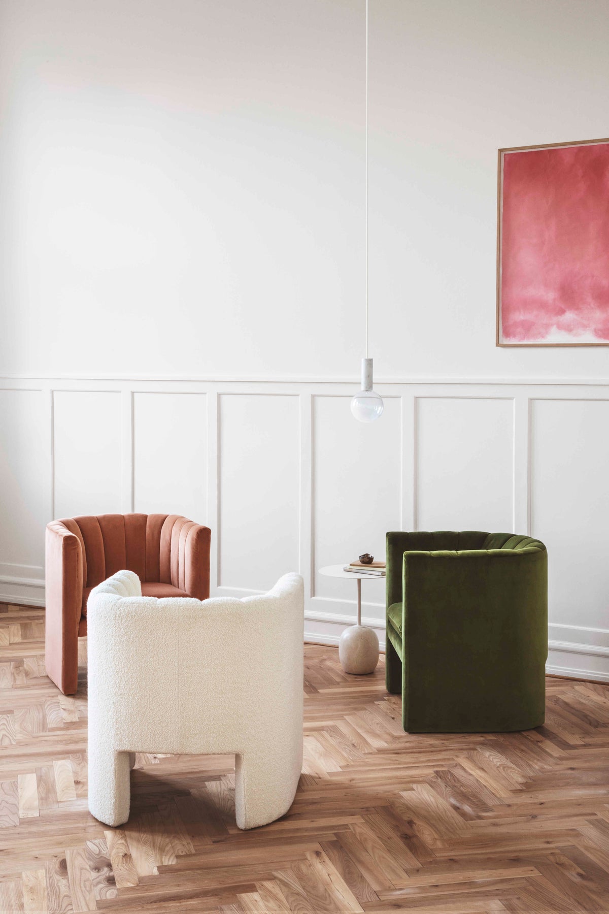 Gestoffeerde LOAFER SC23 fauteuil met armleuningen