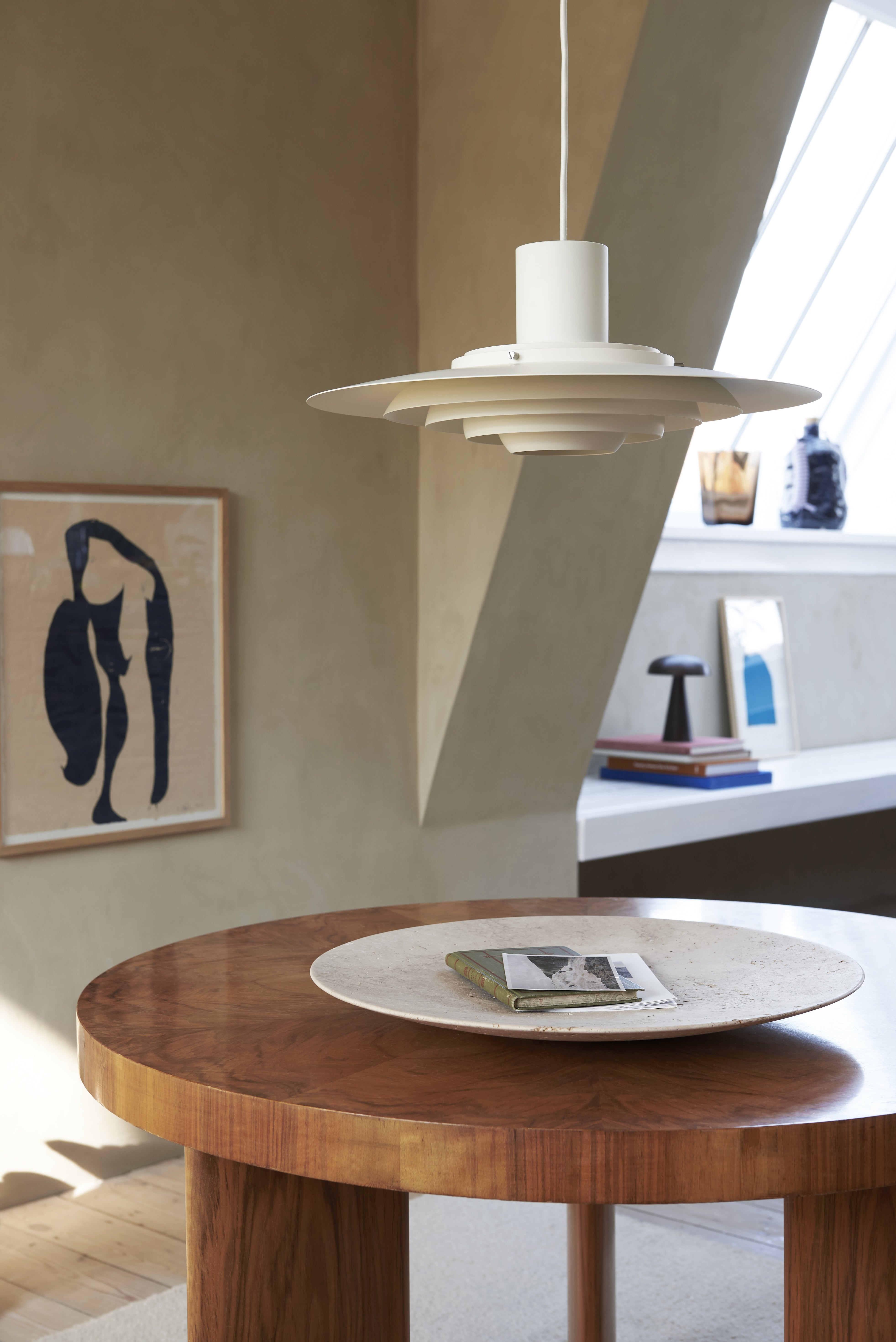 Hanglamp P376 mat wit