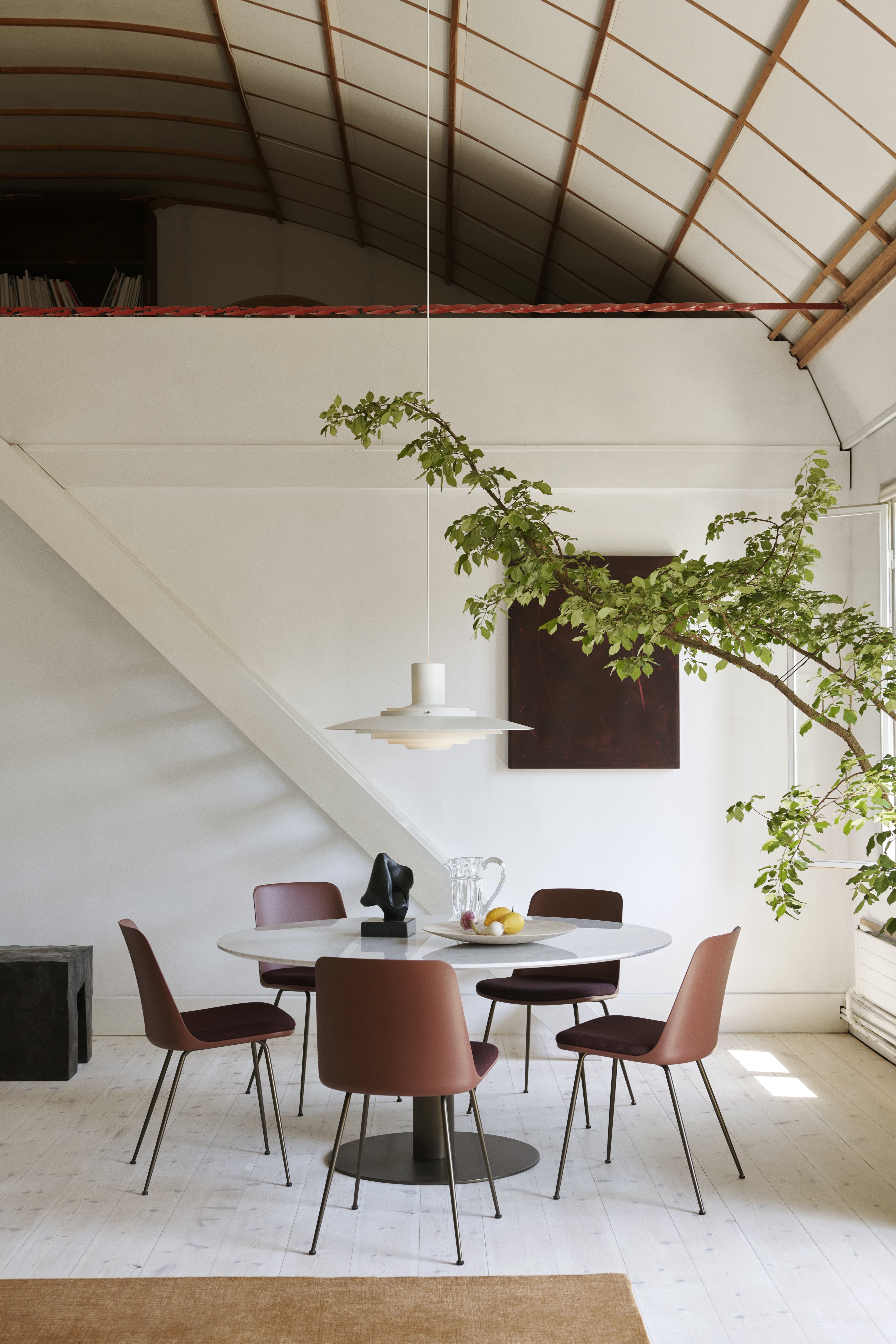Hanglamp P376 mat wit