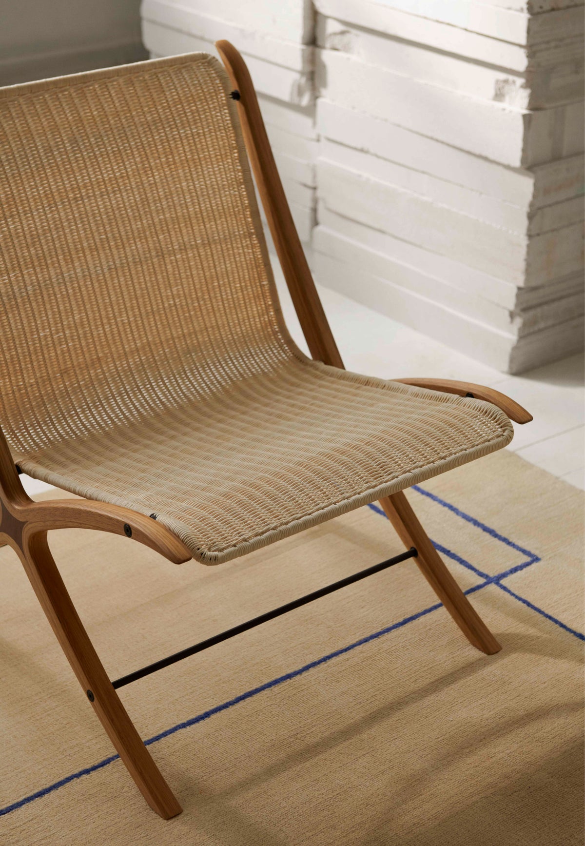 Vloerkleed CRUISE bruin met bordeaux