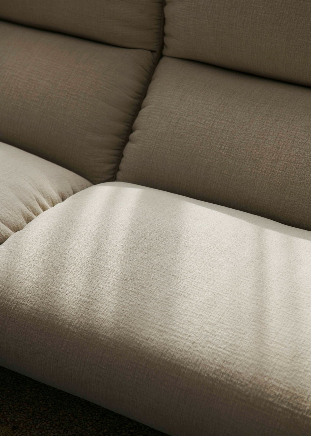 Modulaire 4-persoonsbank HI LO beige