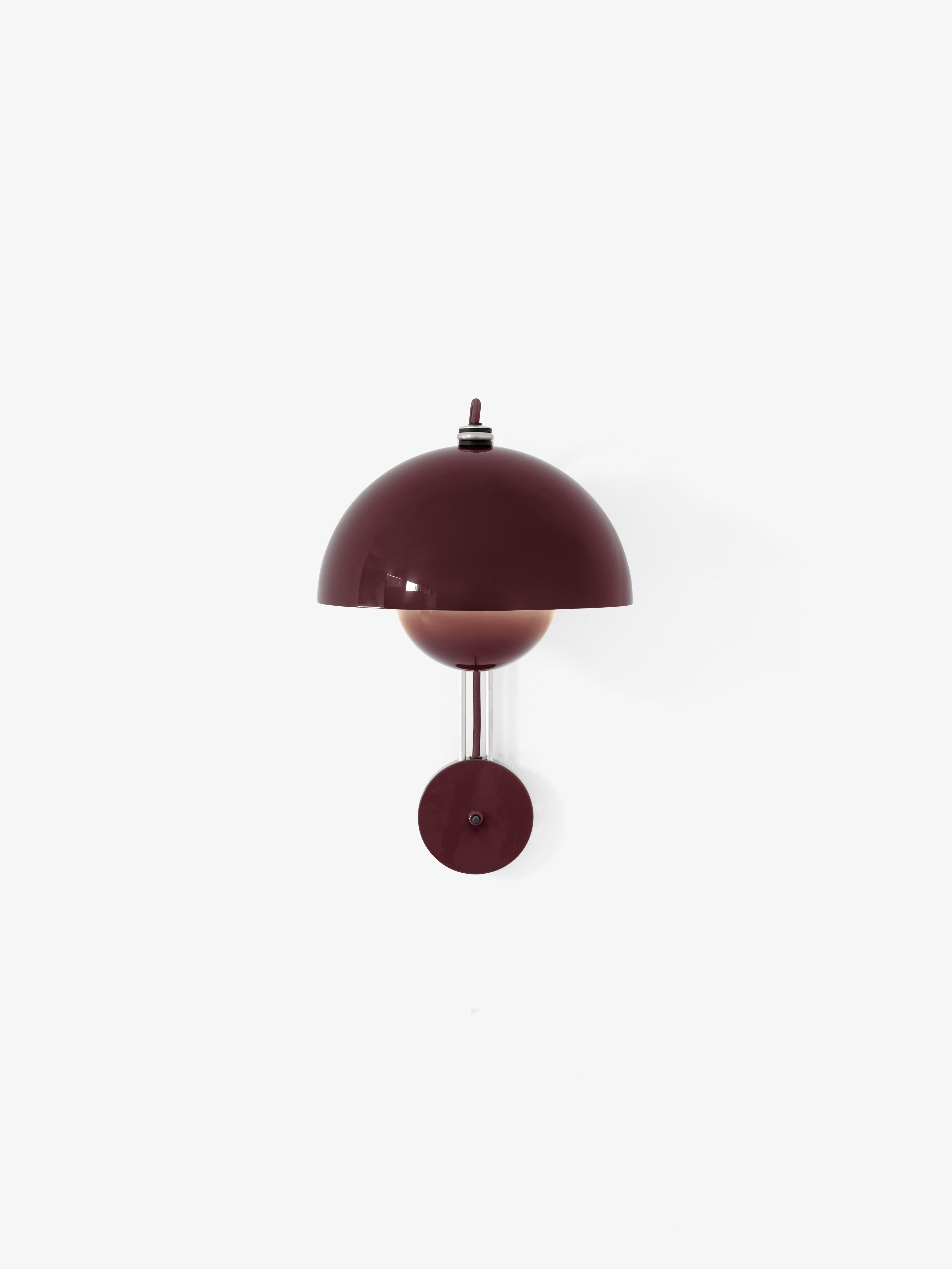 Wandlamp FLOWERPOT VP8 donkere pruim