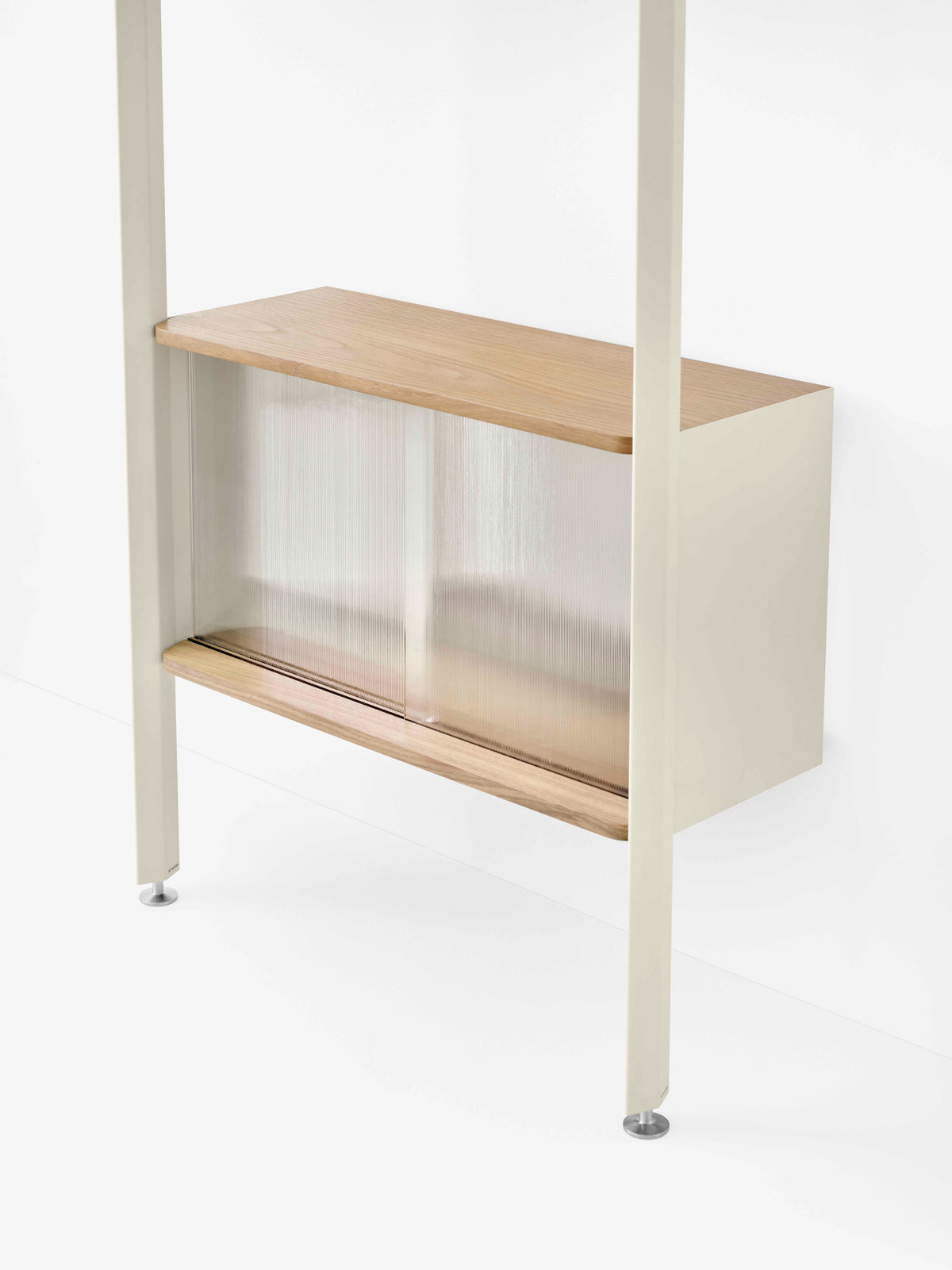 Modulair rek ROMBE alabasterkleurig