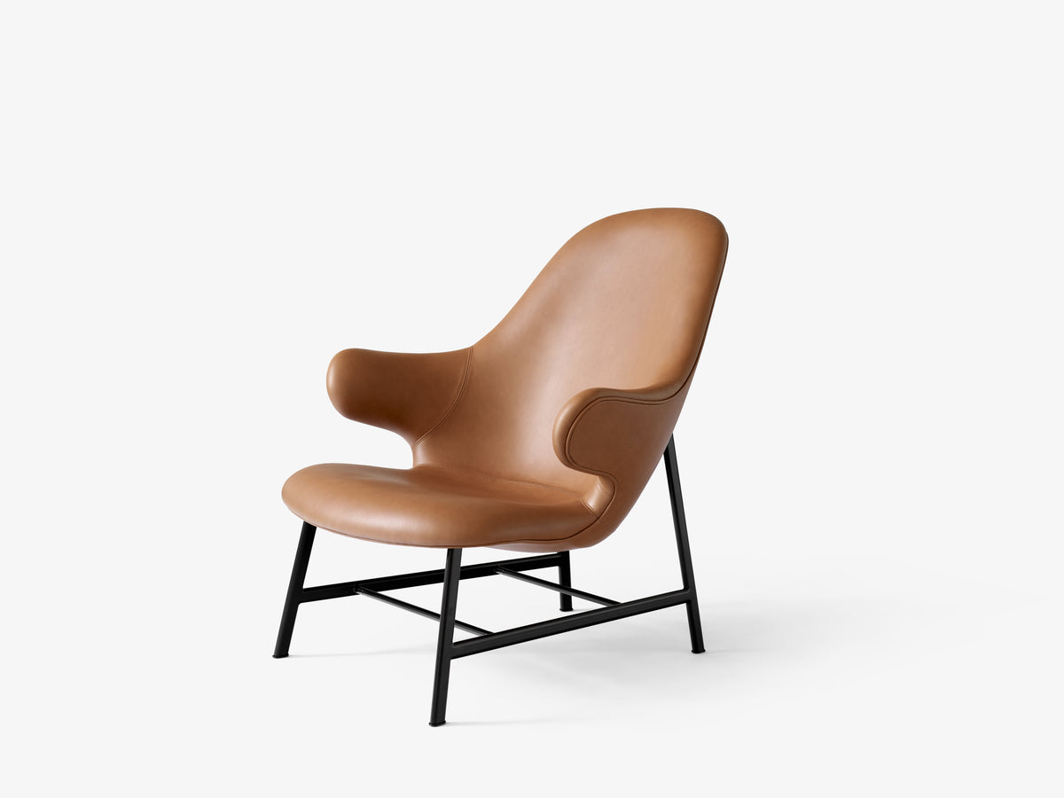 Fauteuil CATCH JH13 gestoffeerd met een zwarte basis