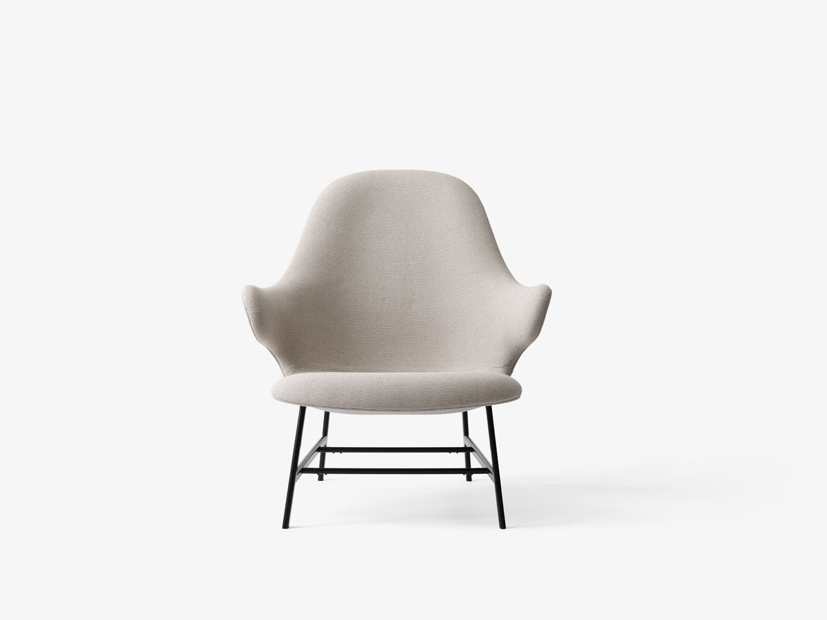 Fauteuil CATCH JH13 gestoffeerd met een zwarte basis