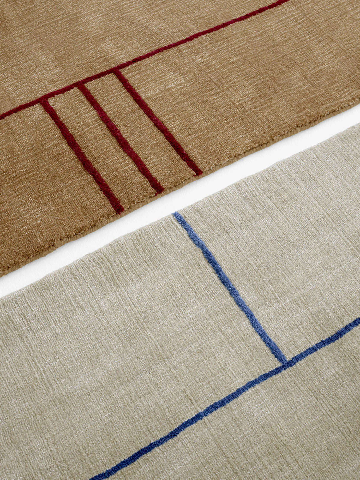 Vloerkleed CRUISE bruin met bordeaux
