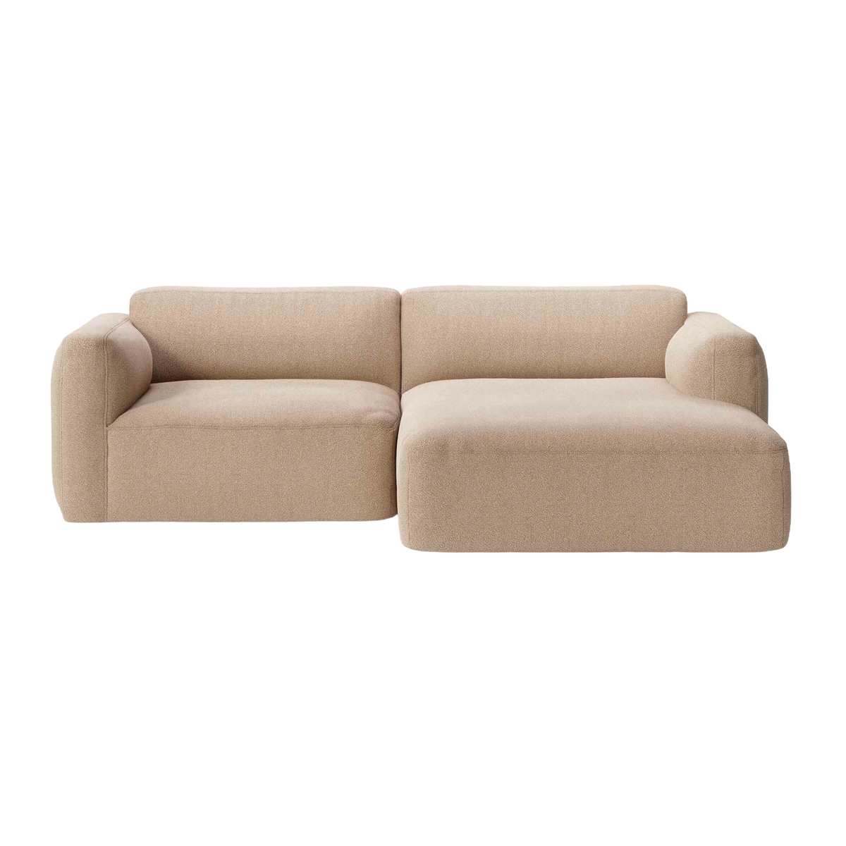 Modulaire rechterhoekbank 3-zits DEVELIUS MELLOW gestoffeerd