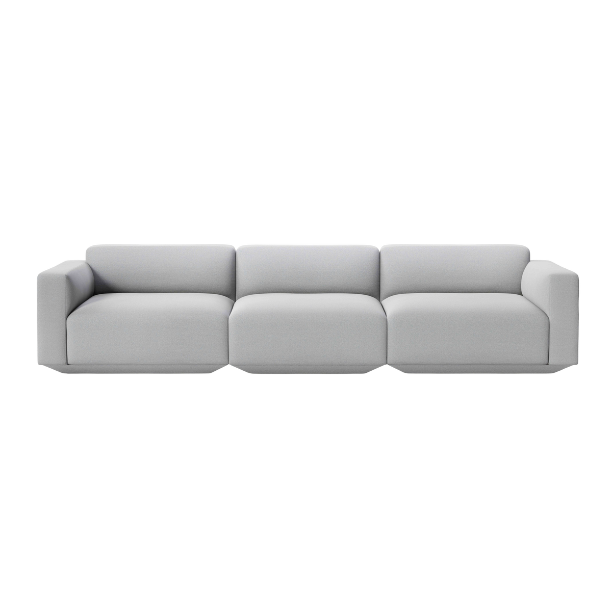 Modulaire 4-zits sofa DEVELIUS lichtgrijs