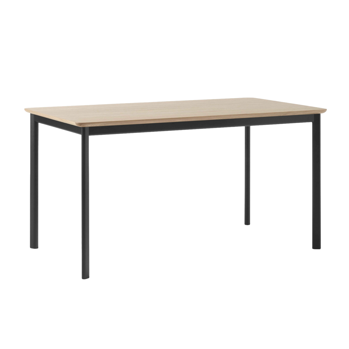 Eiken DRIP tafelblad met zwarte basis