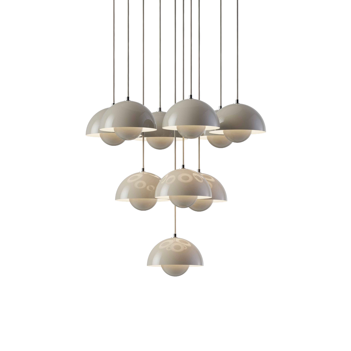 Hanglamp FLOWERPOT VP10 grijsbeige