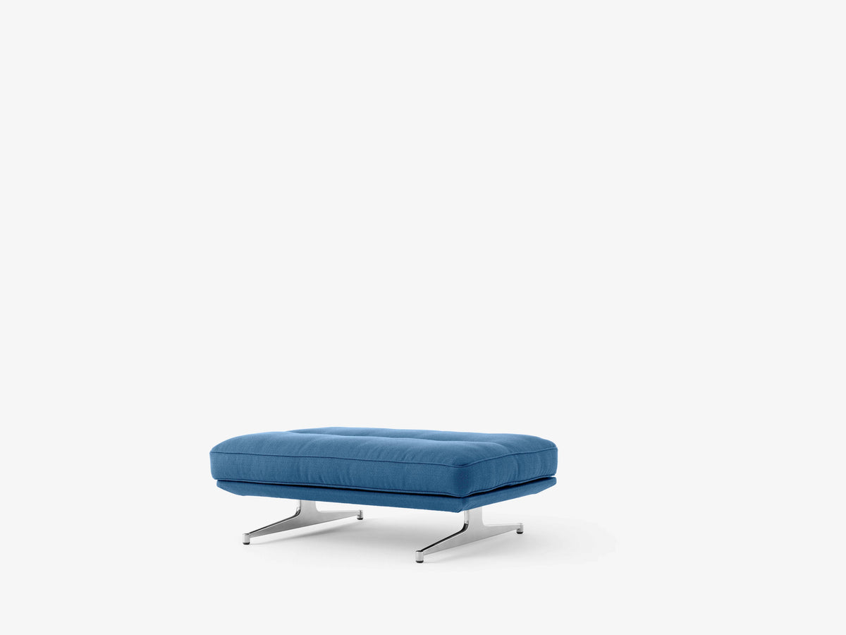 Hocker INLAND AV32 gestoffeerd met een aluminium basis
