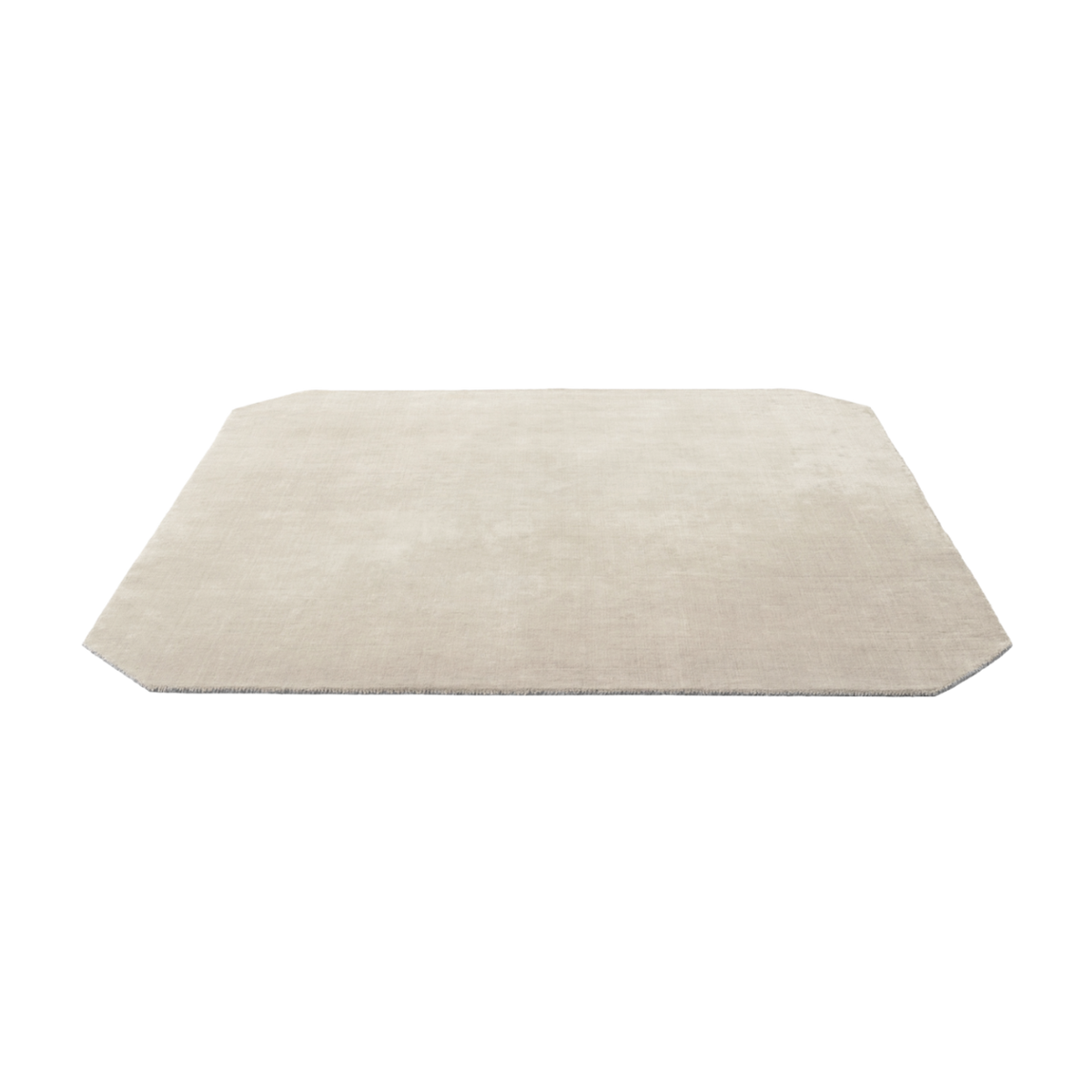 Vierkante vloerkleed met afgeronde hoeken THE MOOR beige