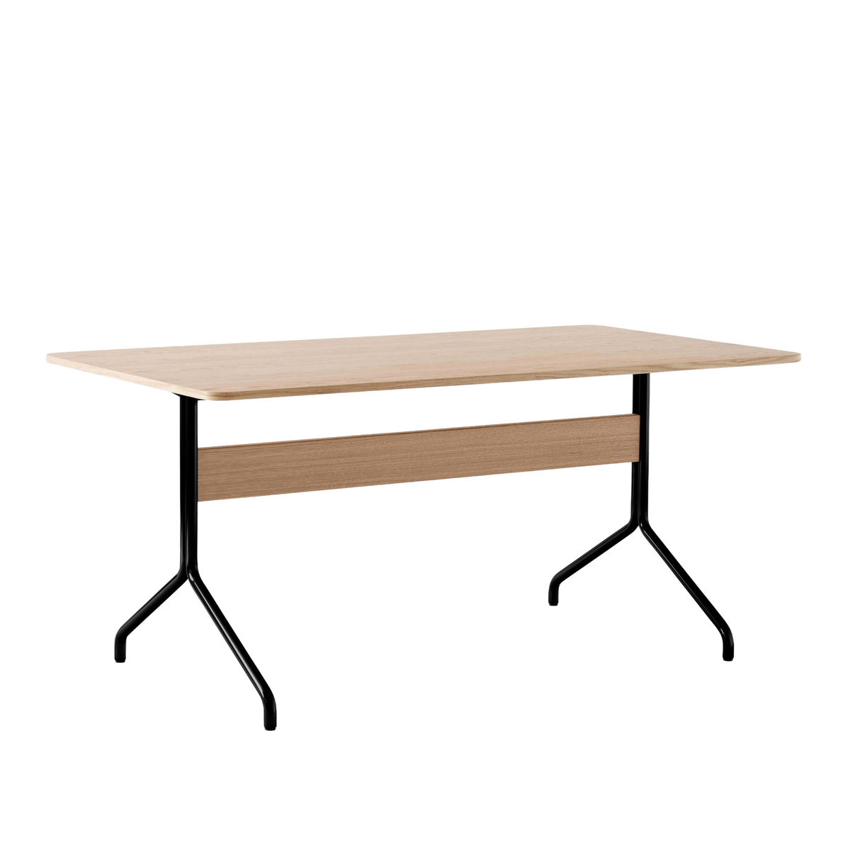 Geverfd eiken PAVILION tafel met zwarte basis