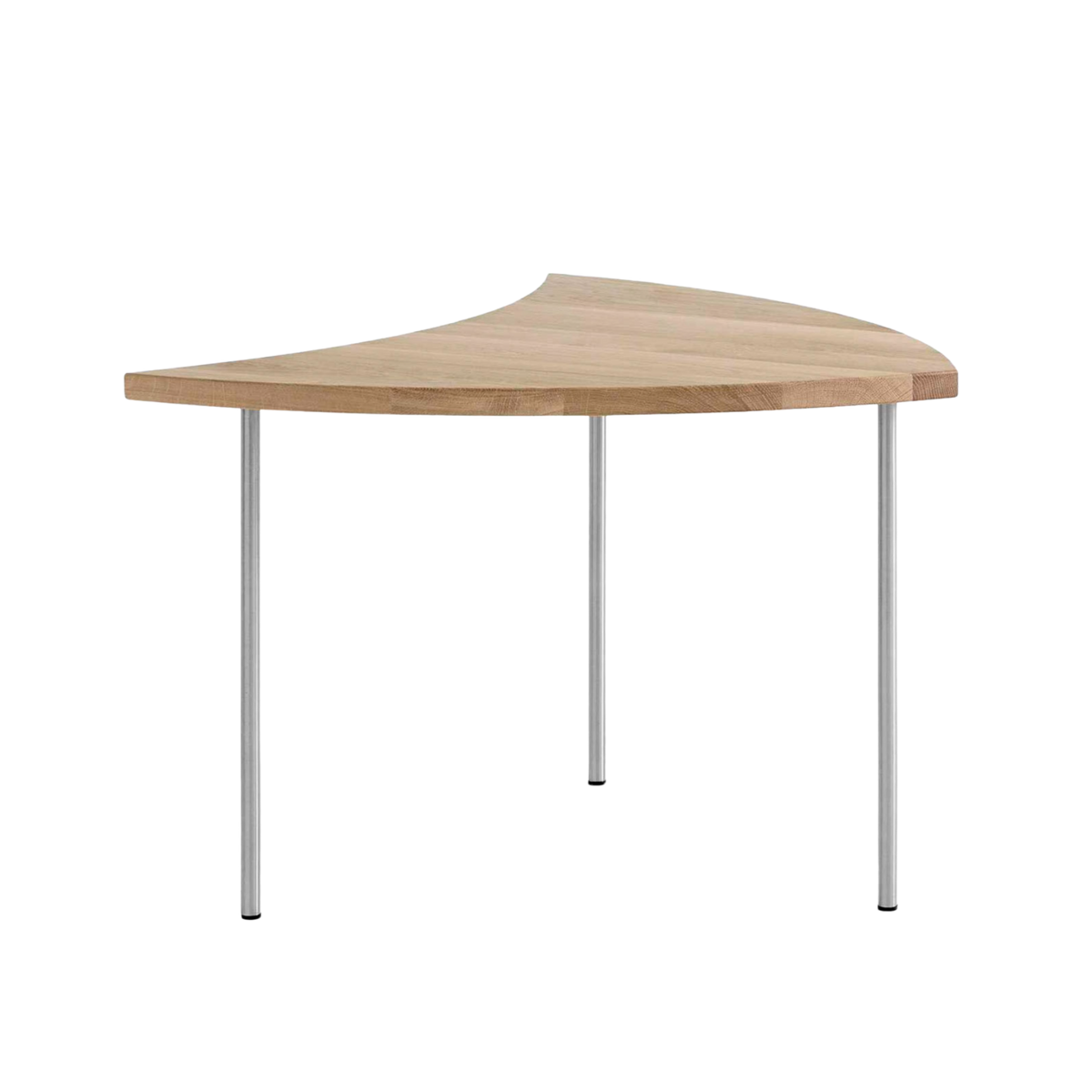 Zijtafel PINWHEEL HM7 geolied eiken met een stalen basis
