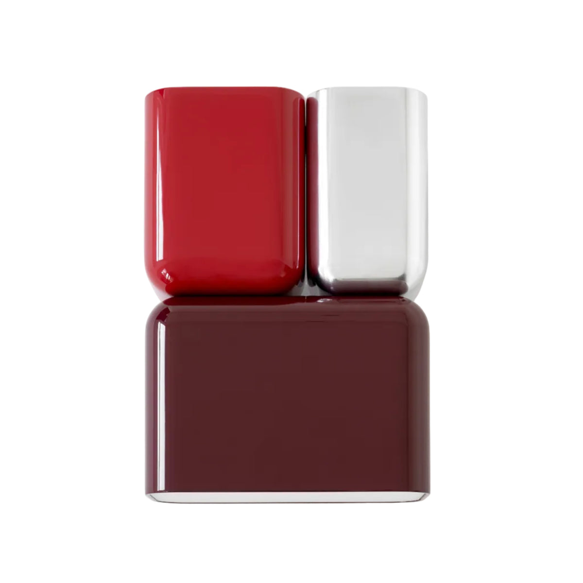 Wandlamp TABATA bordeaux met zilver en rood