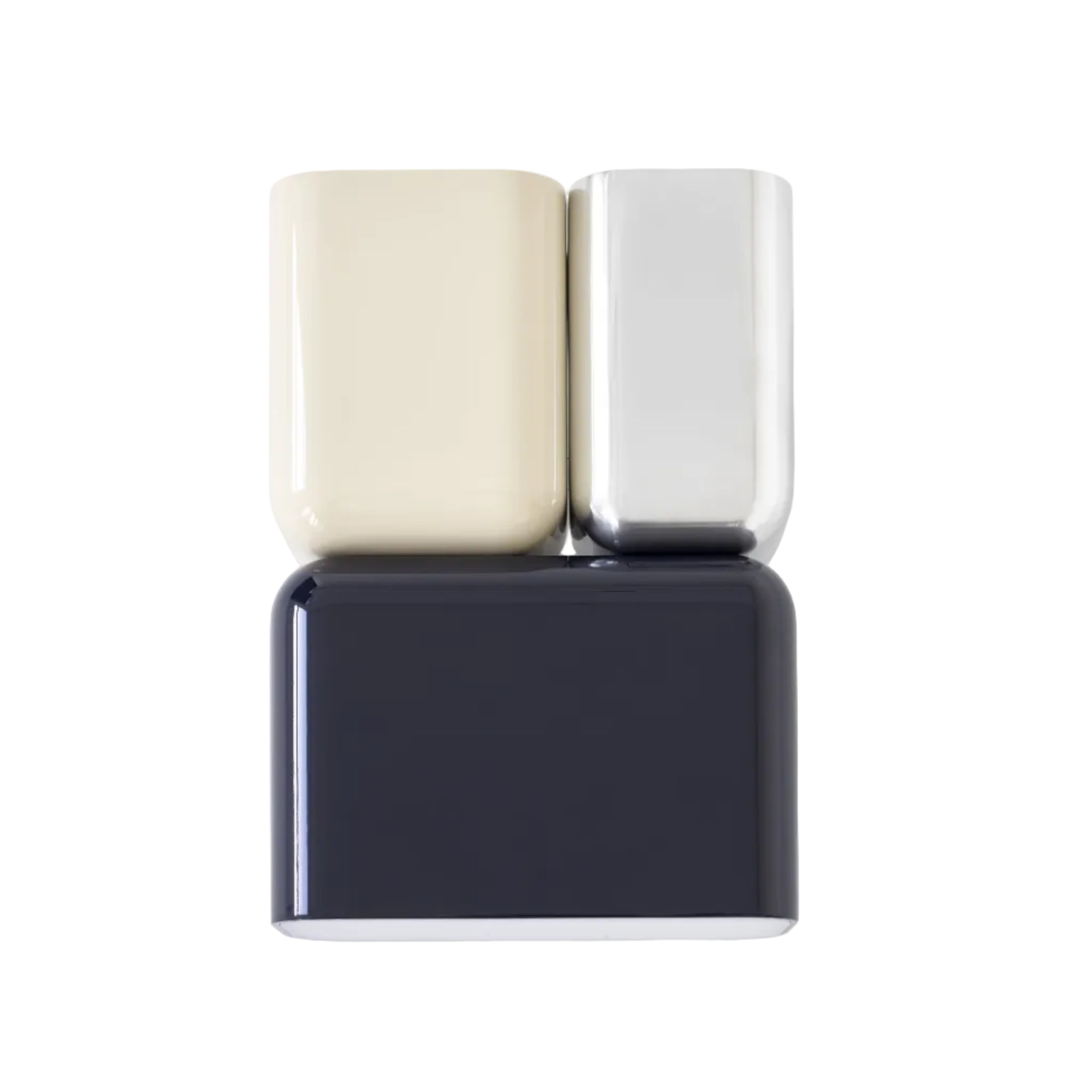 Wandlamp TABATA marineblauw met zilver en beige