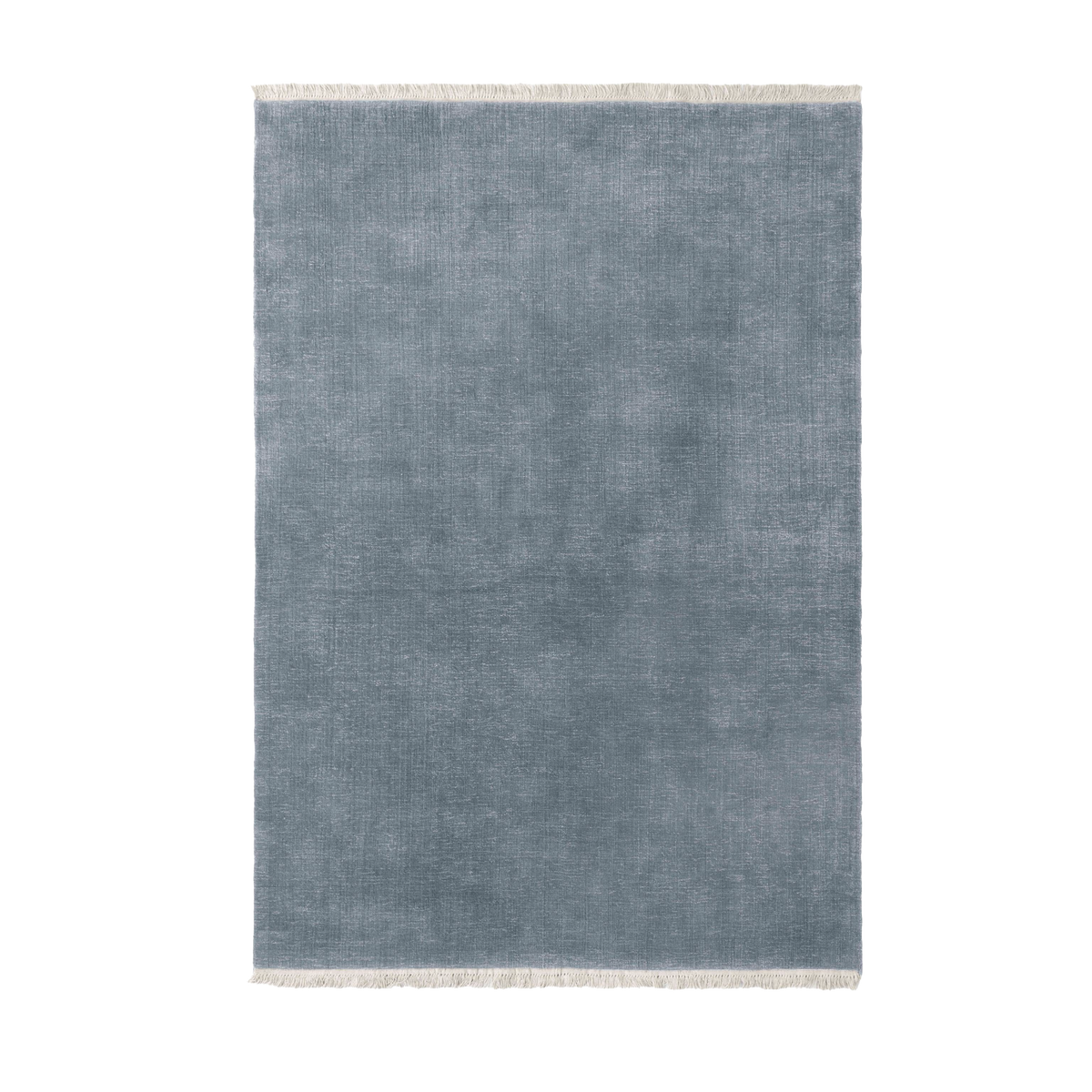 Vloerkleed met franjes THE MOOR blauw