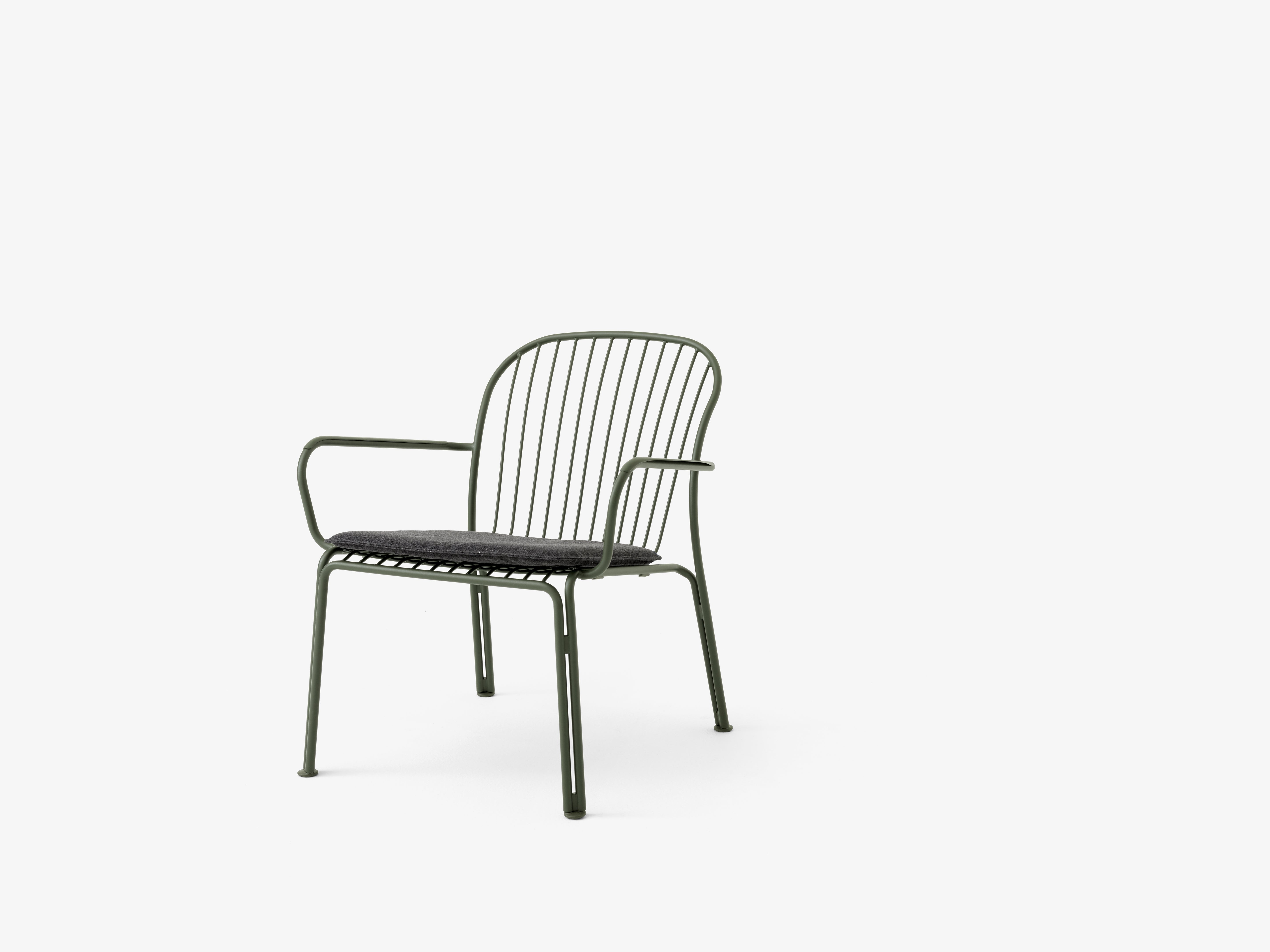 Buitenfauteuil met armleuningen THORVALD SC101 donkergroen