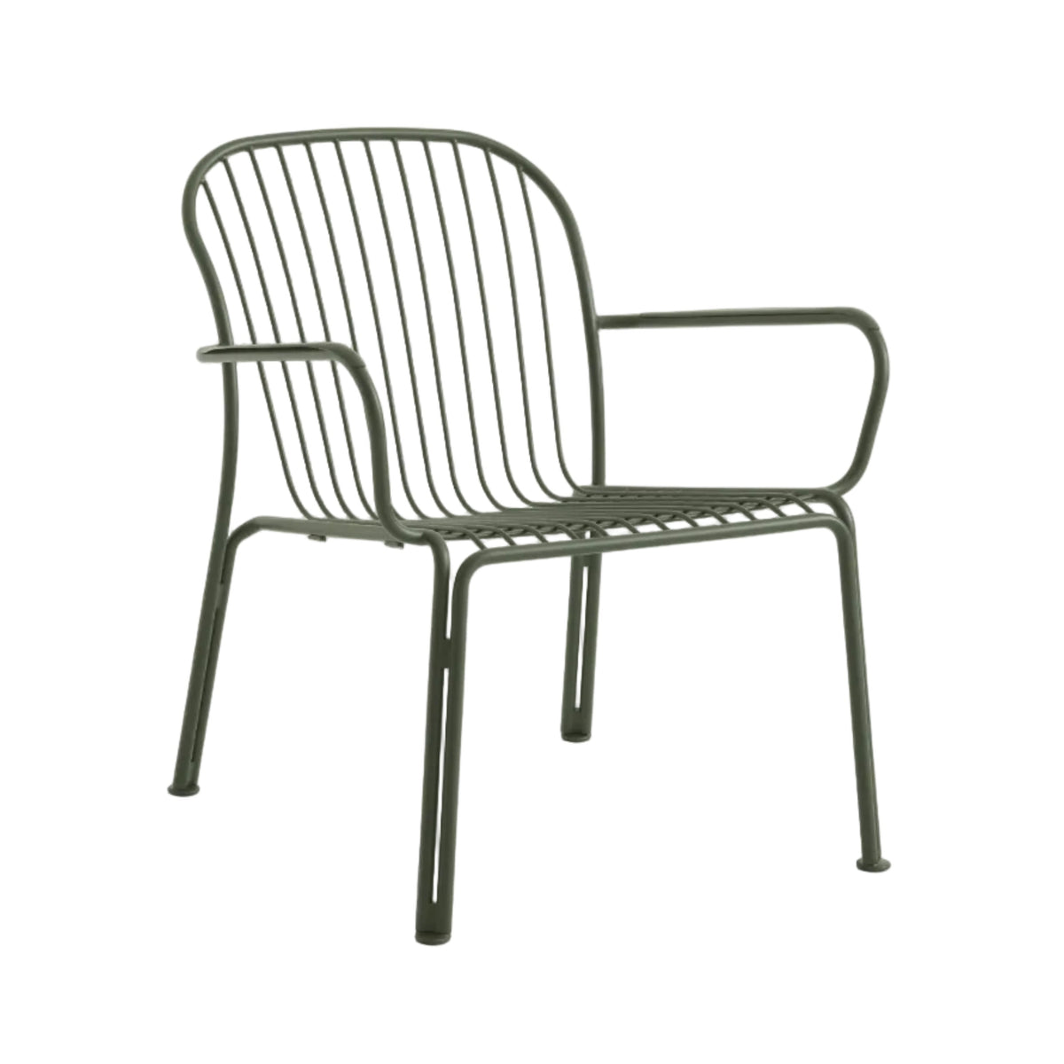 Buitenfauteuil met armleuningen THORVALD SC101 donkergroen