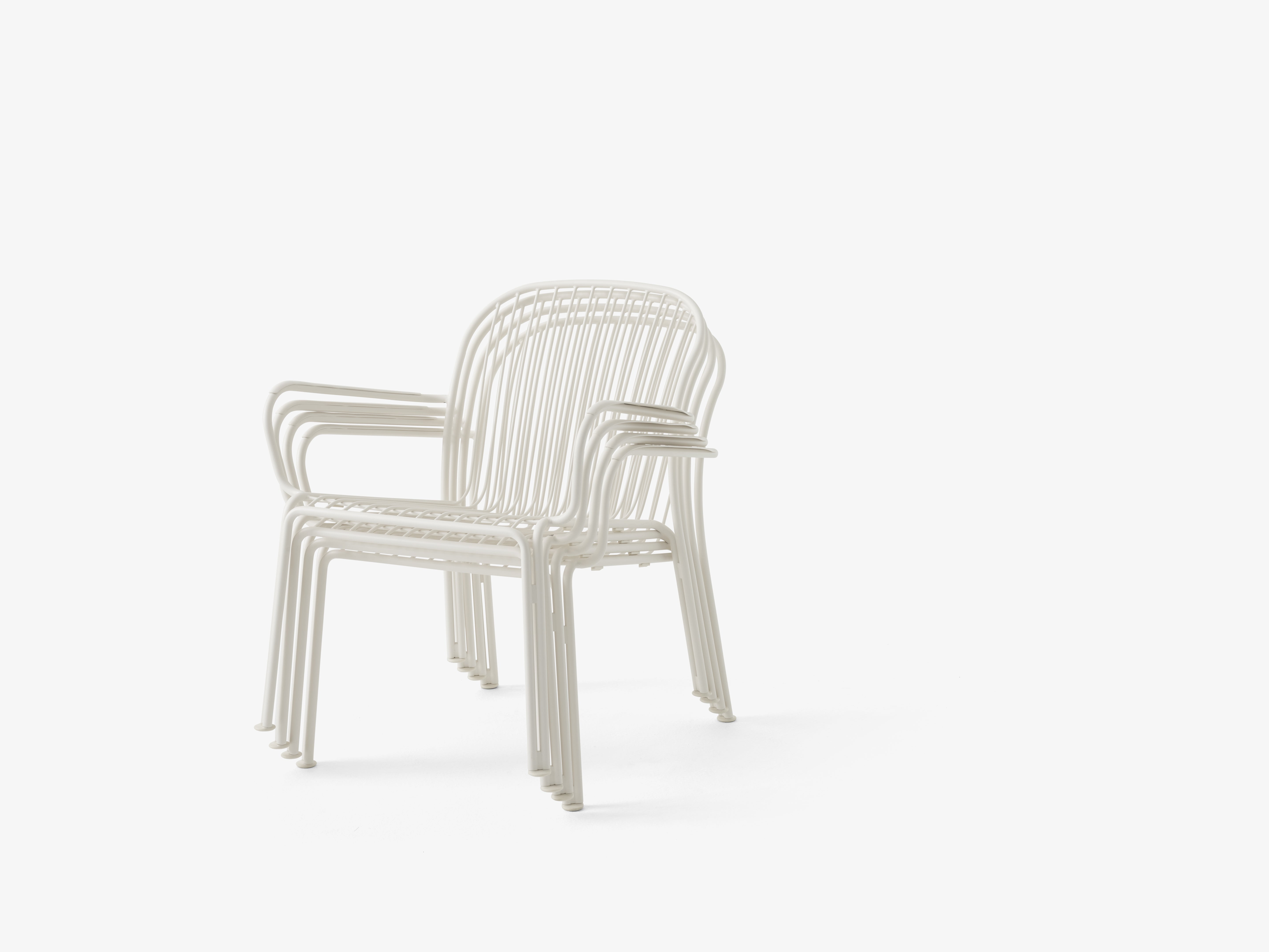 Buitenfauteuil met armleuningen THORVALD SC101 ivoor
