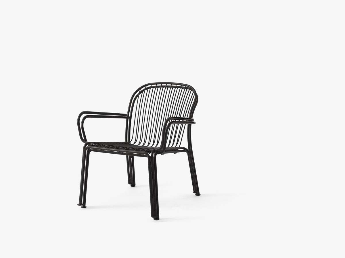 Buitenfauteuil met armleuningen THORVALD SC101 zwart