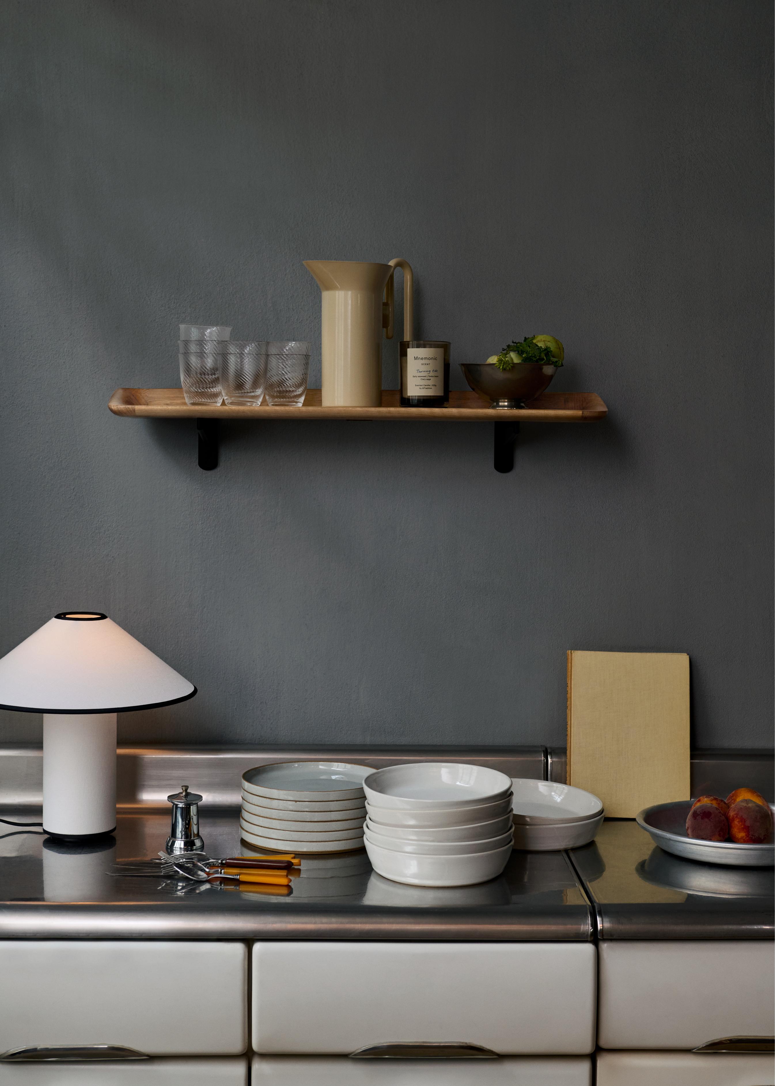 Lampa stołowa COLETTE ATD6 biały z czarnym wykończeniem – styl minimalistyczny