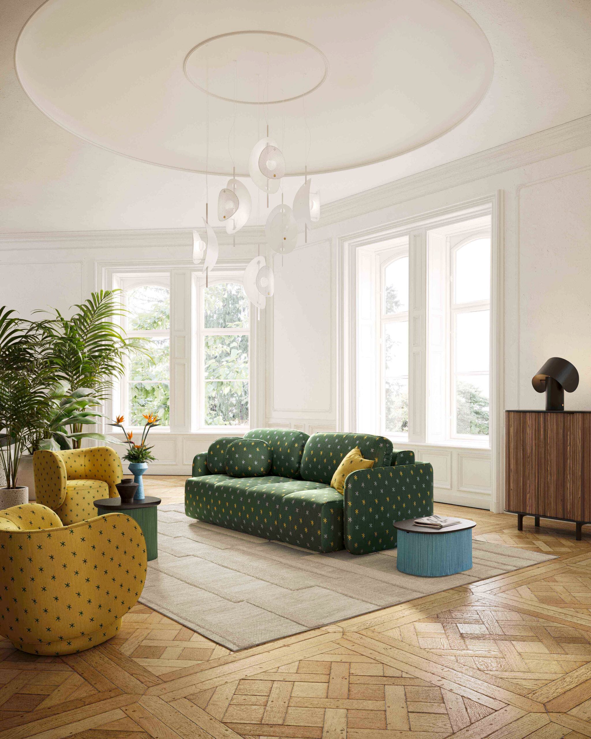 Sofa met slaapfunctie VERTO gestoffeerd